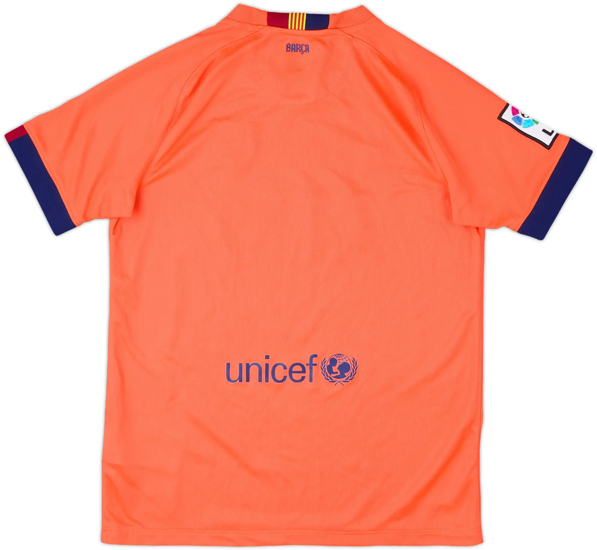 Nike Barcelona Boys SS Away Shirt 2014/15