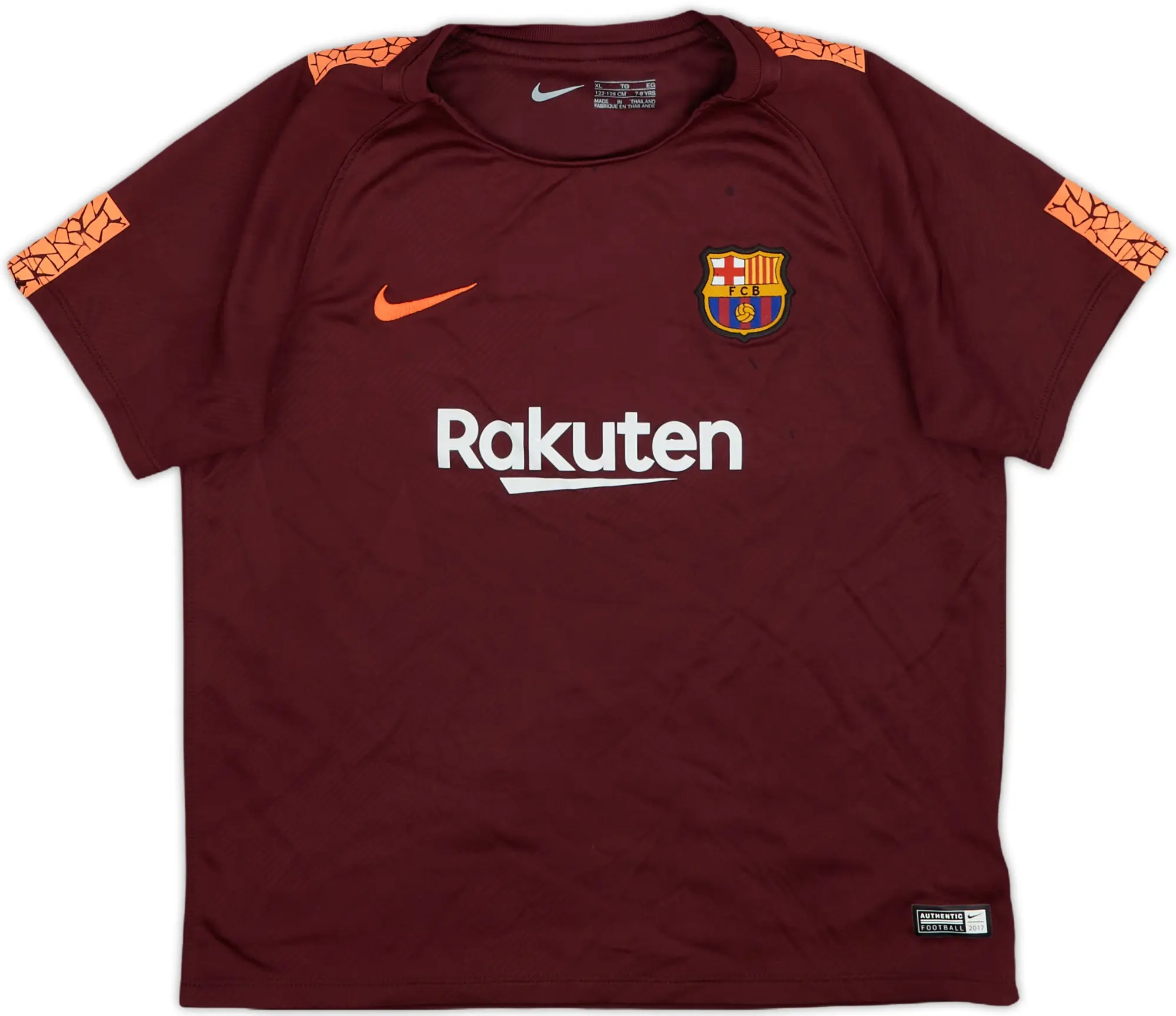 2017-18 Barcelona Third Shirt - 7/10 - (7-8 Years)