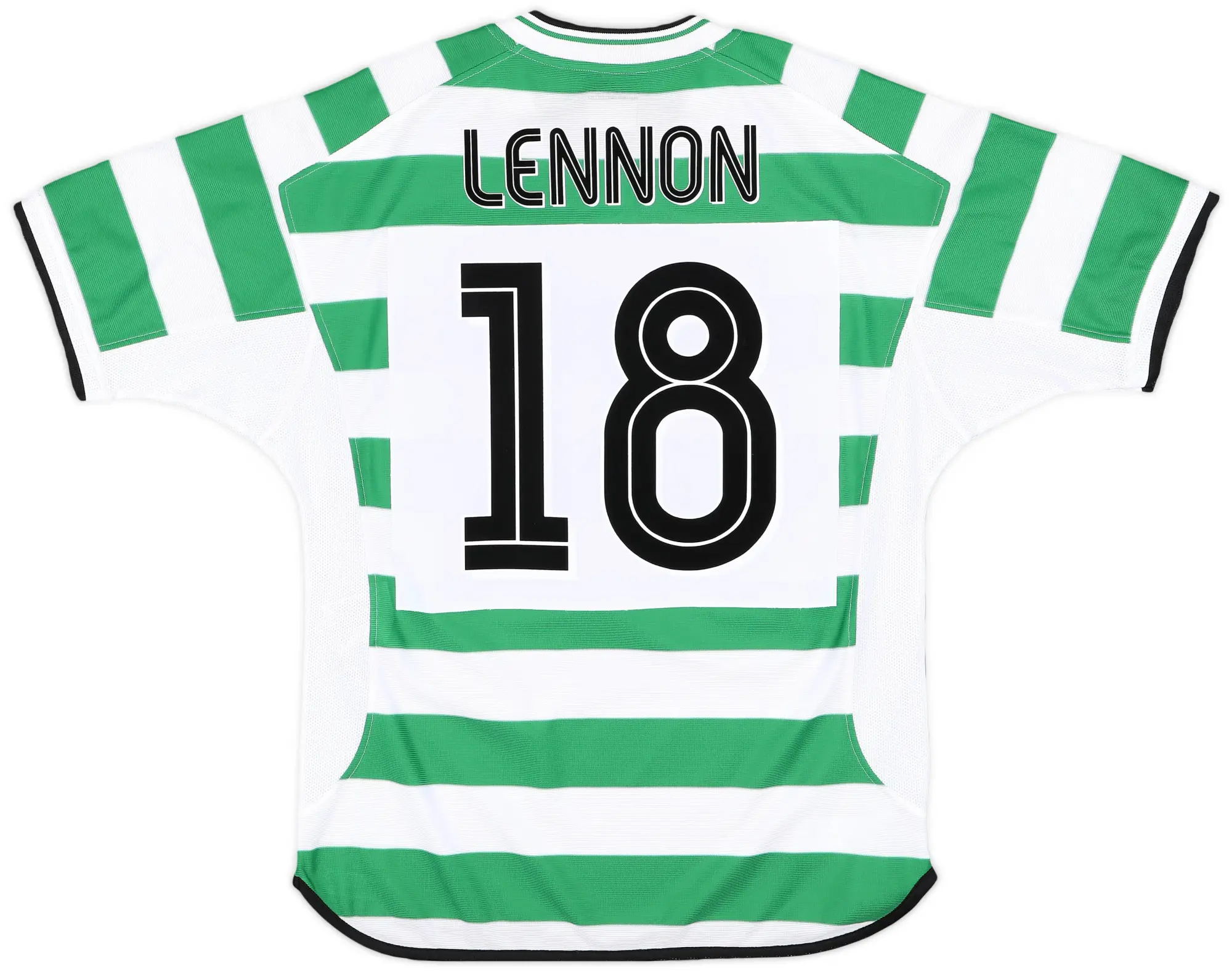 2001-03 Celtic Home Shirt Lennon #18 - 8/10 - (M)