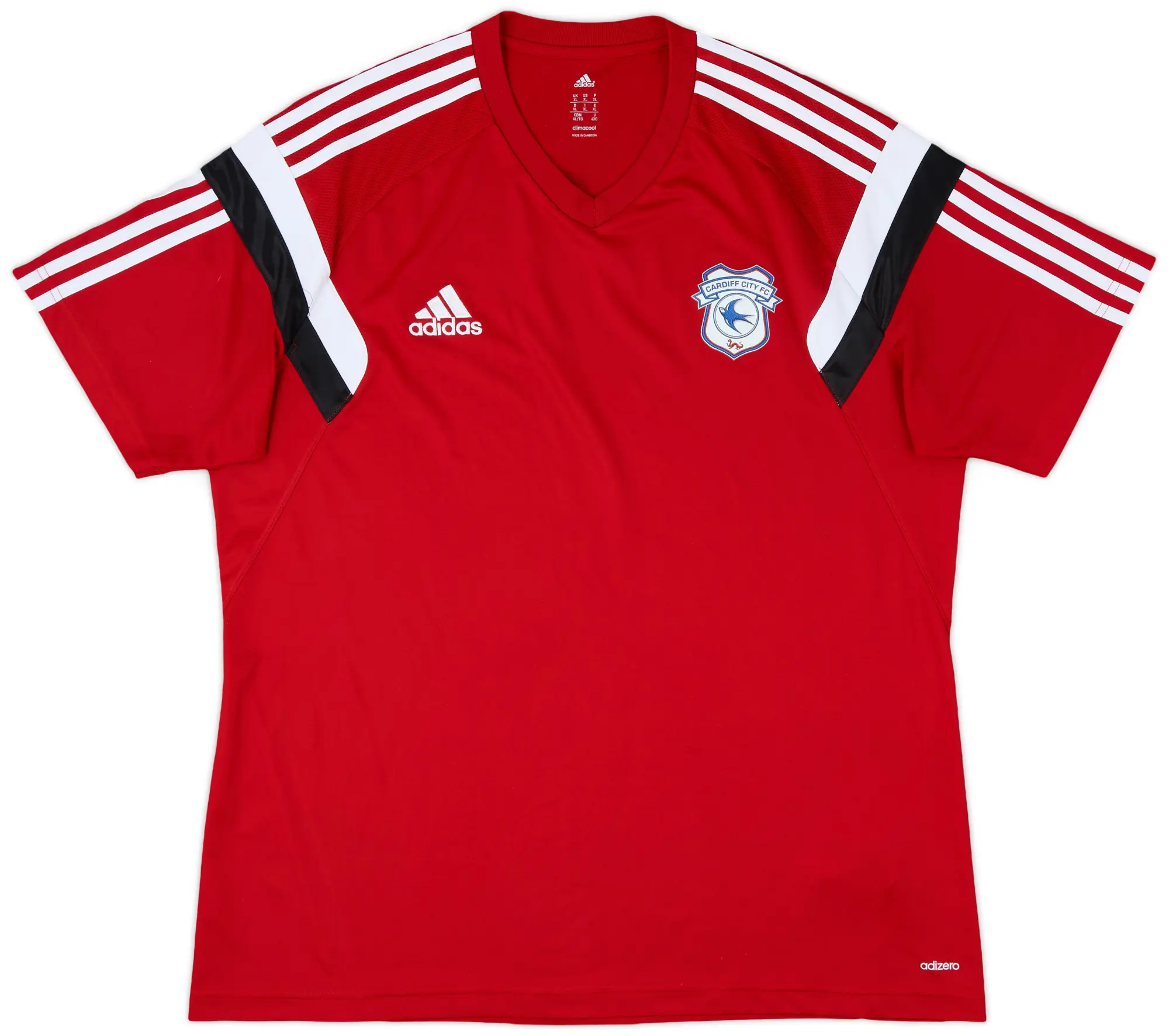 2015-16 Cardiff adidas Training Shirt - 9/10 - (XL)