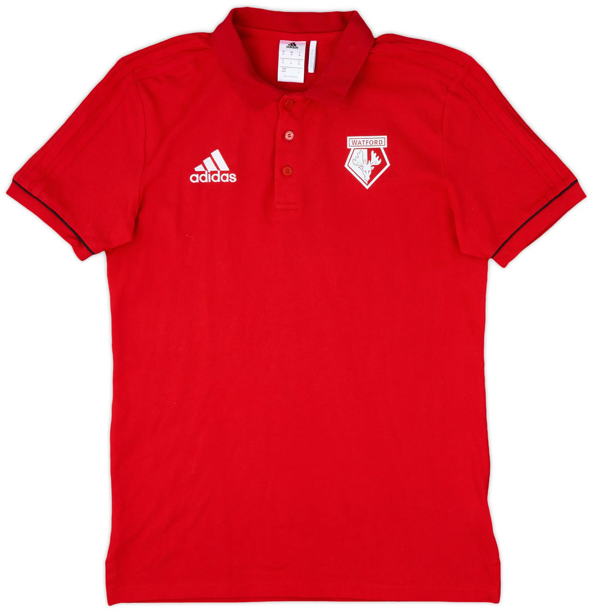 2017-18 Watford adidas Polo Shirt - 10/10 - (M)