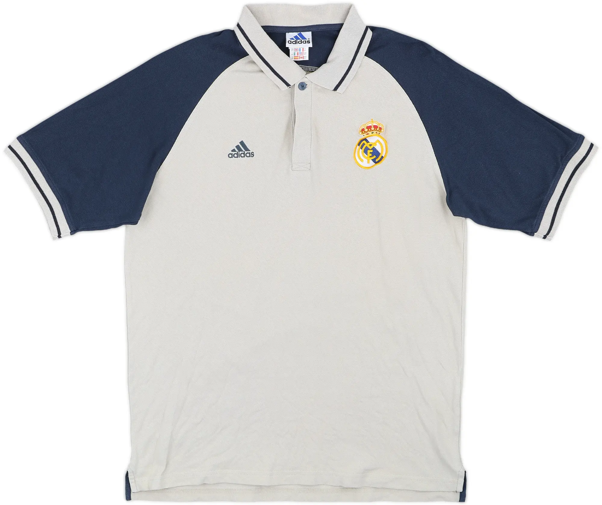 2001-02 Real Madrid adidas Polo Shirt - 9/10 - (L)