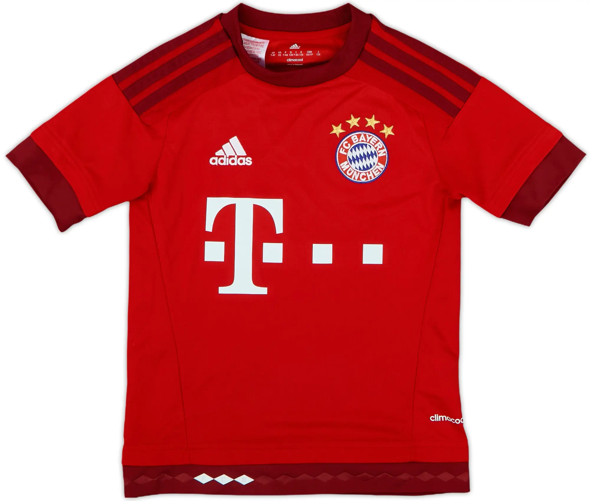 adidas Bayern Munich Mens SS Home Shirt 2015/16
