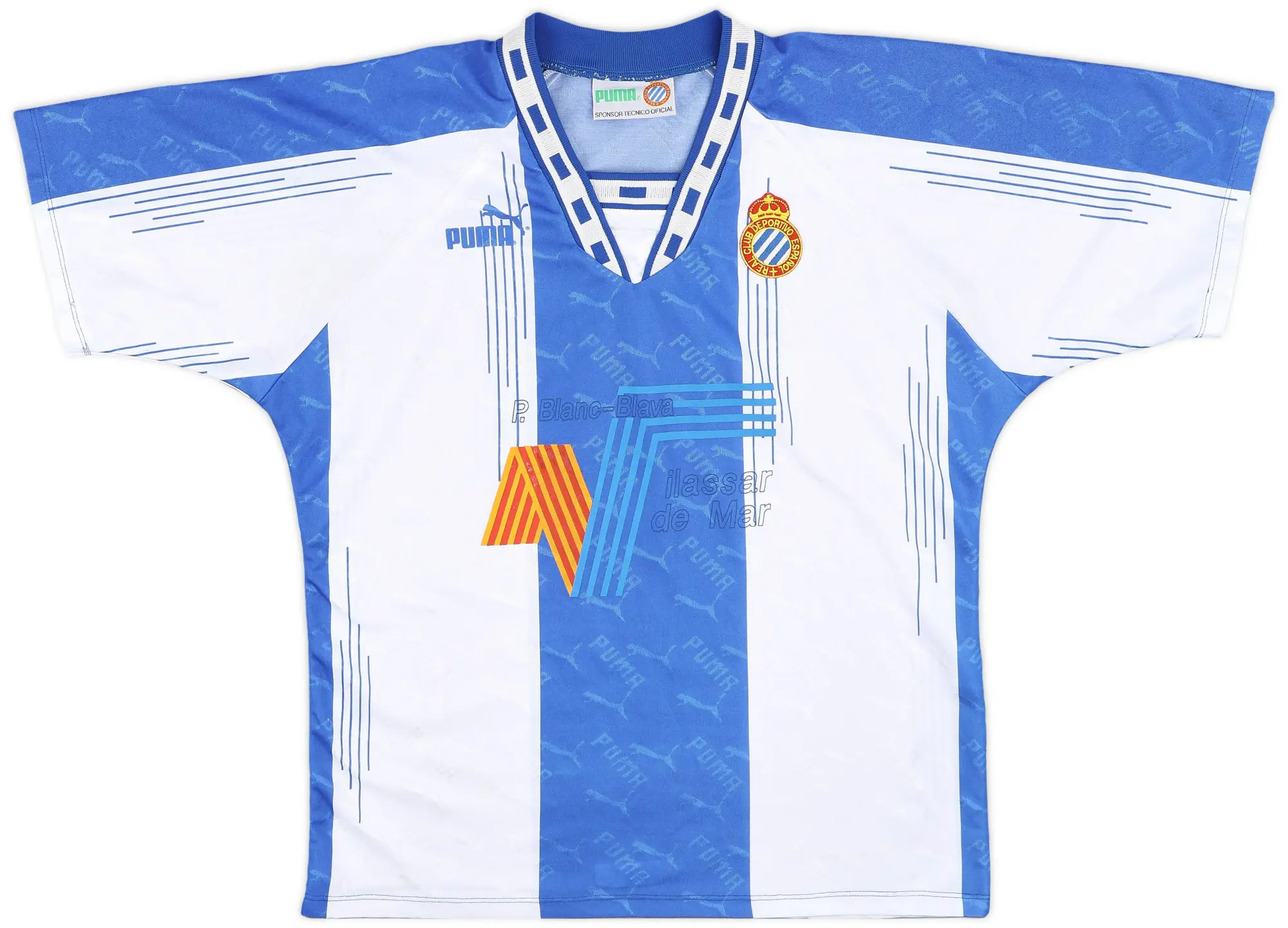 1994-95 Espanyol Home Shirt - 9/10 - (L)