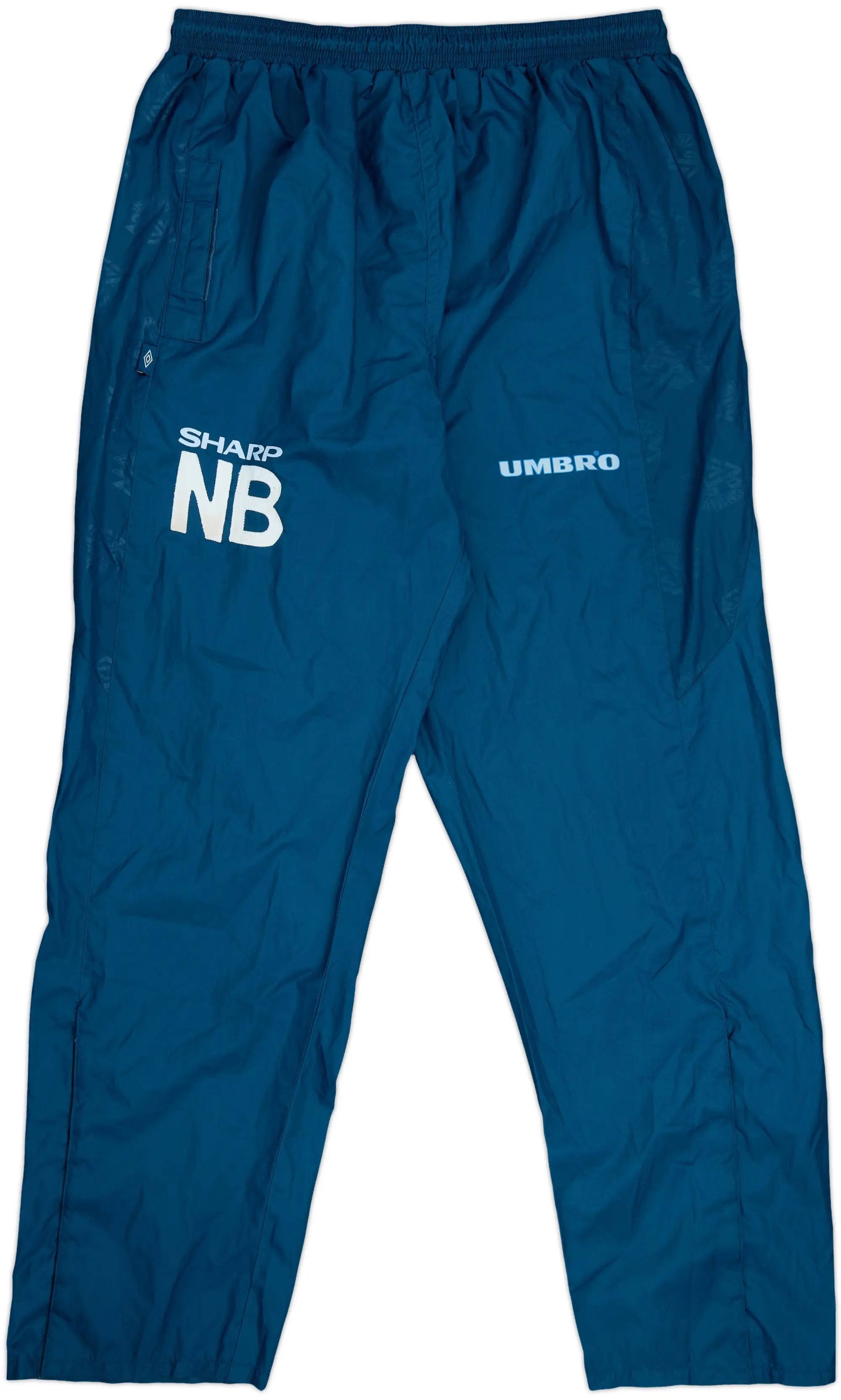 1996-97 Manchester United Umbro Staff Issue Track Pants/Bottoms 'NB' - 9/10 - (L)