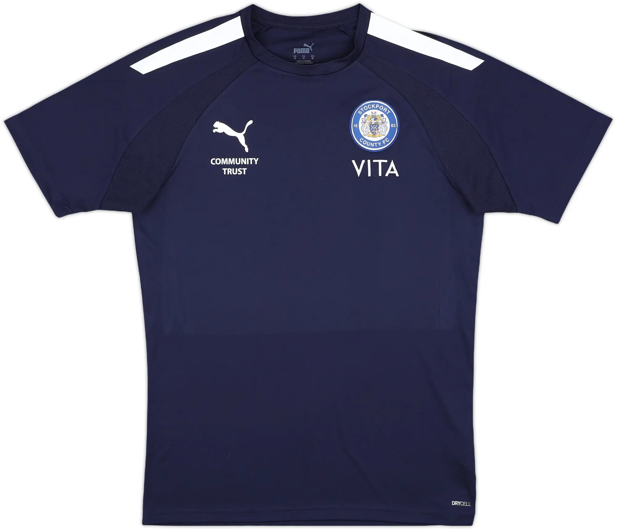 2021-22 Stockport County 'Community Trust' Puma Training Shirt - 9/10 - (M)