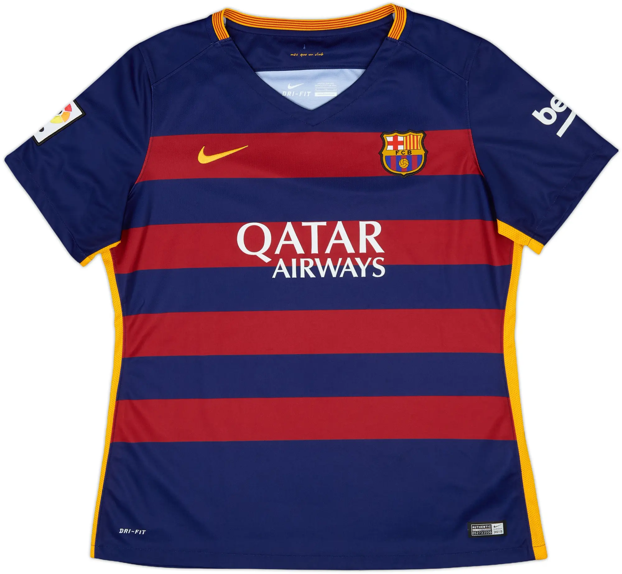 2015-16 Barcelona Home Shirt - 9/10 - (Women's XL)