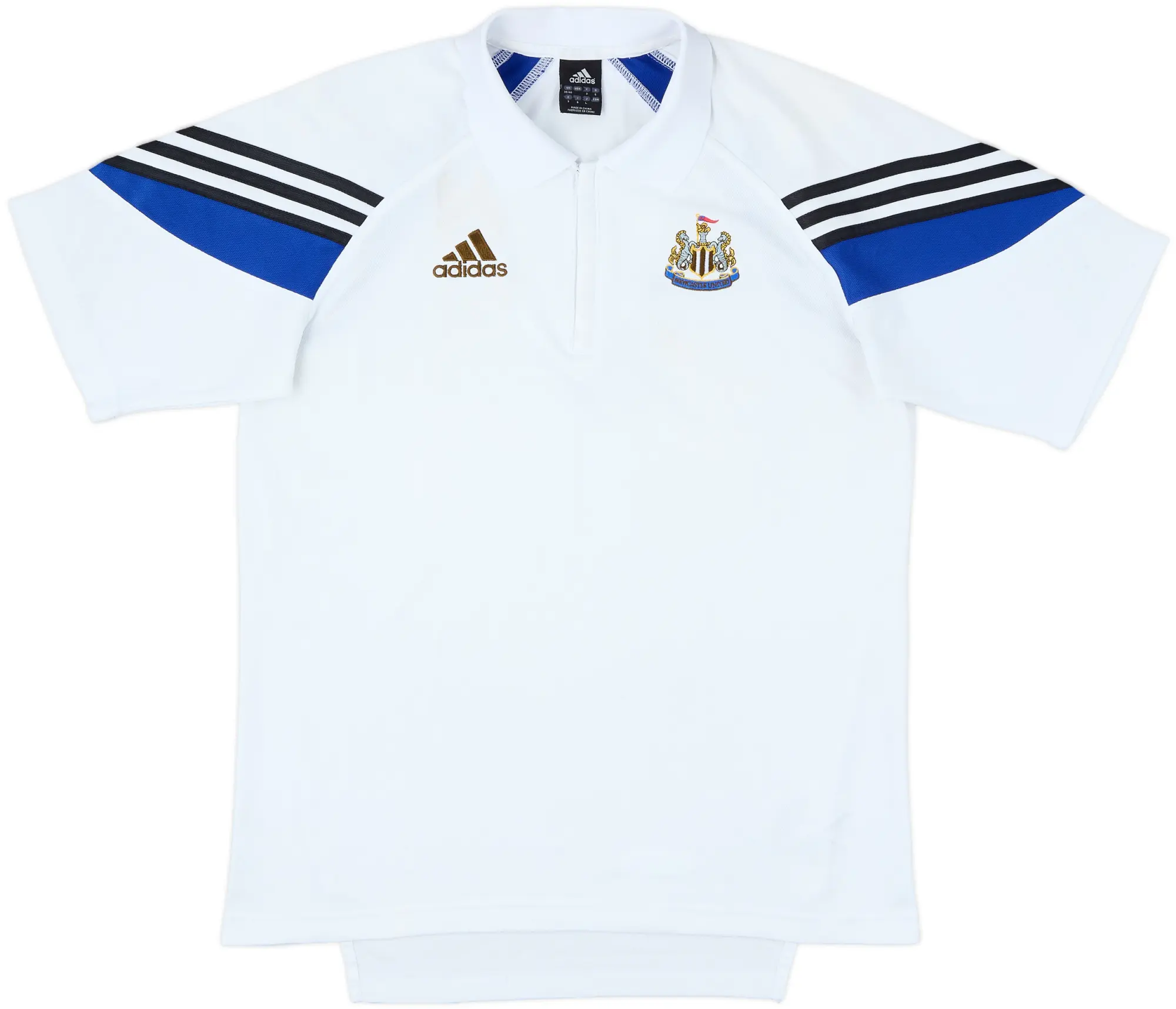 2003-04 Newcastle adidas 1/4 Zip Polo Shirt - 6/10 - (M)