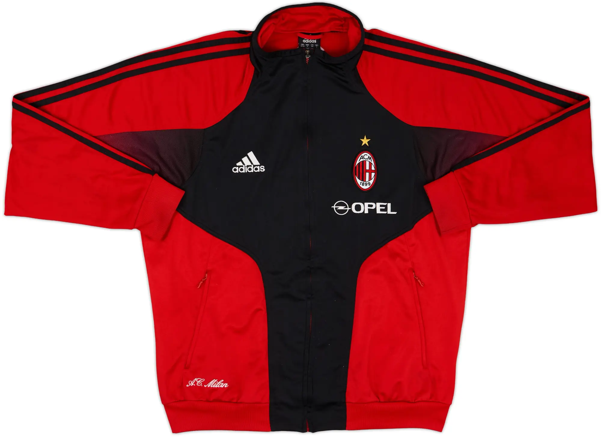 2004-05 AC Milan adidas Track Jacket - 8/10 - (M/L)