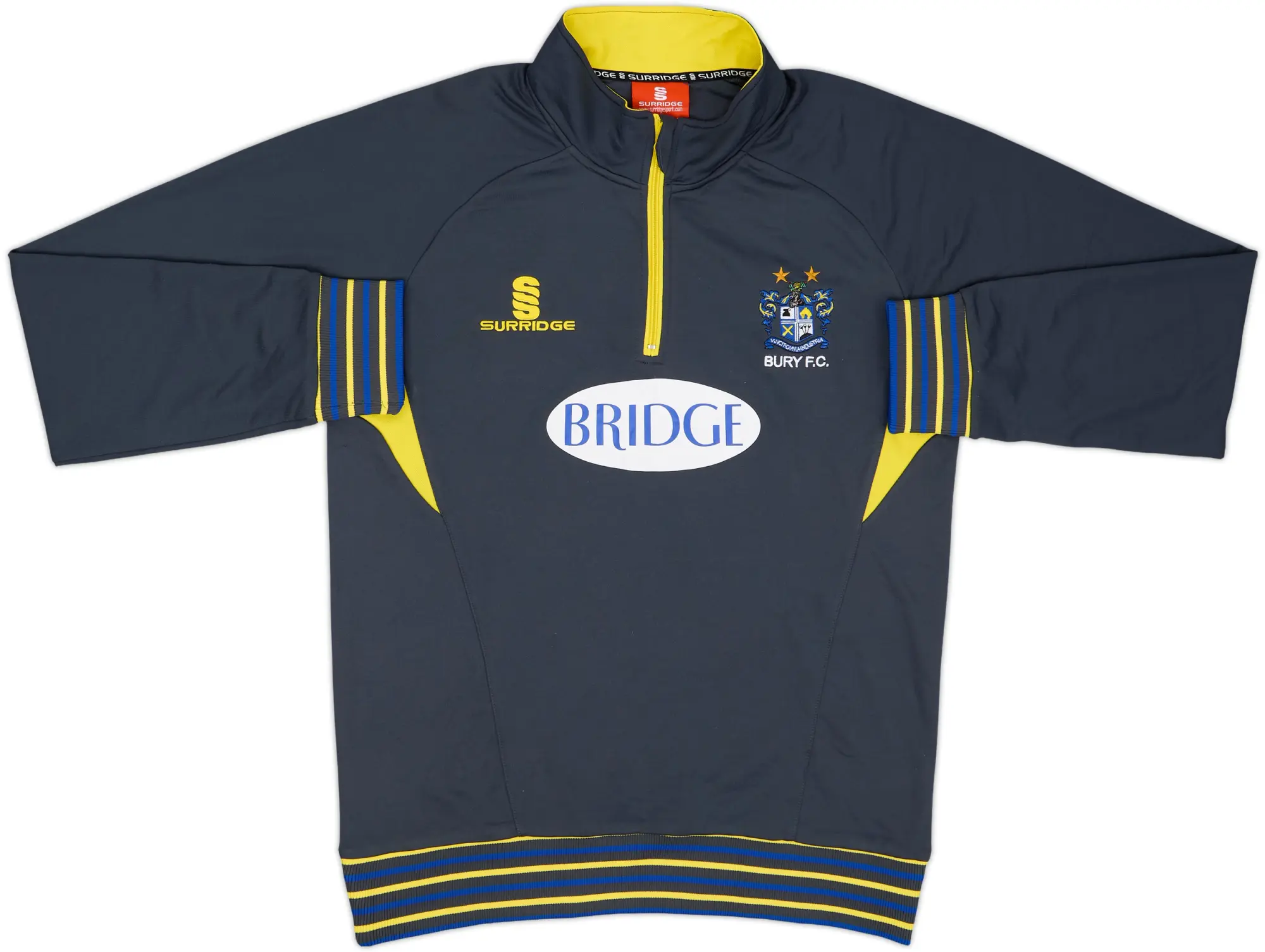 2011-12 Bury Surridge 1/4 Zip Training Top - 8/10 - (L)