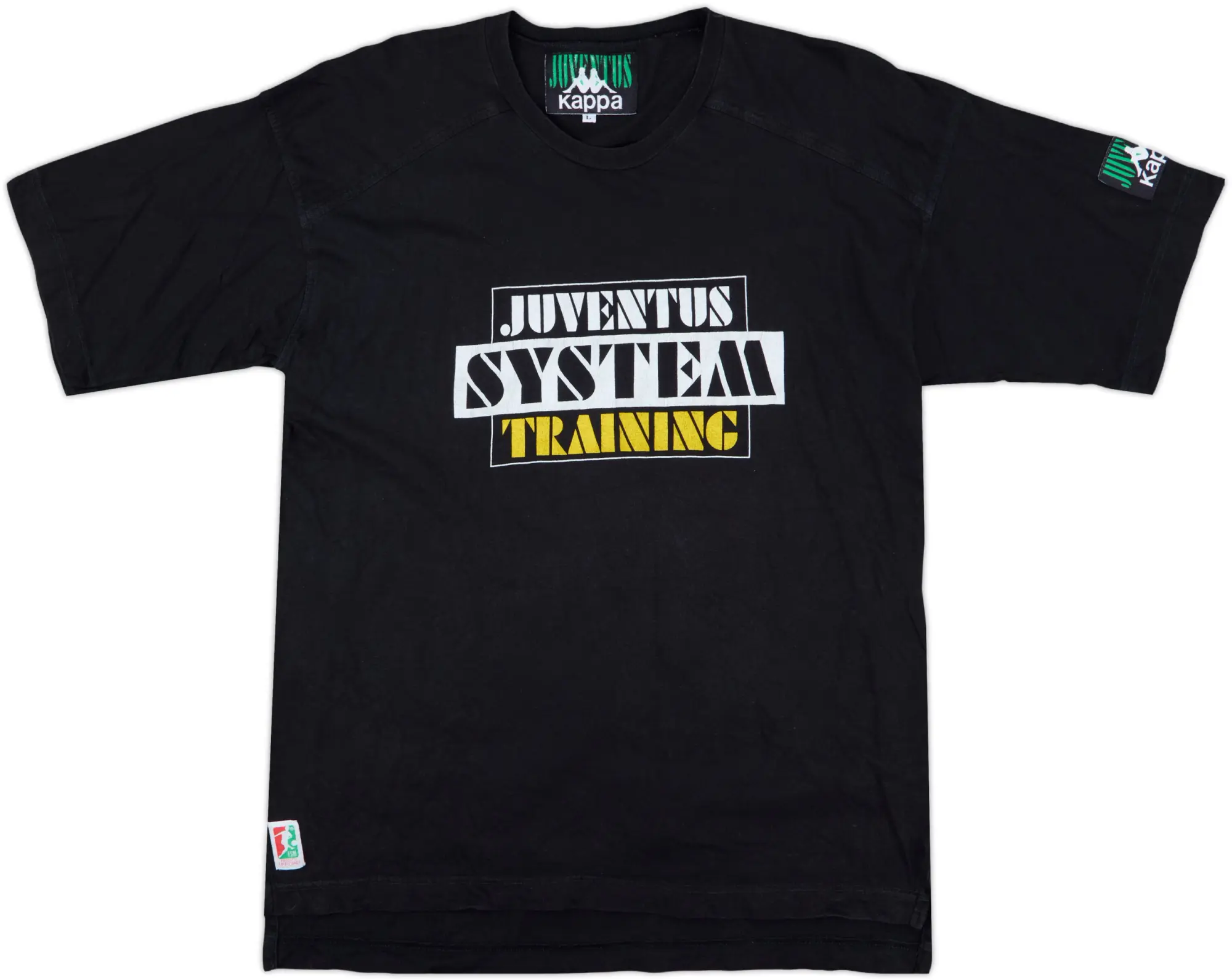 1992-93 Juventus Kappa Graphic Cotton Tee - 7/10 - (L)