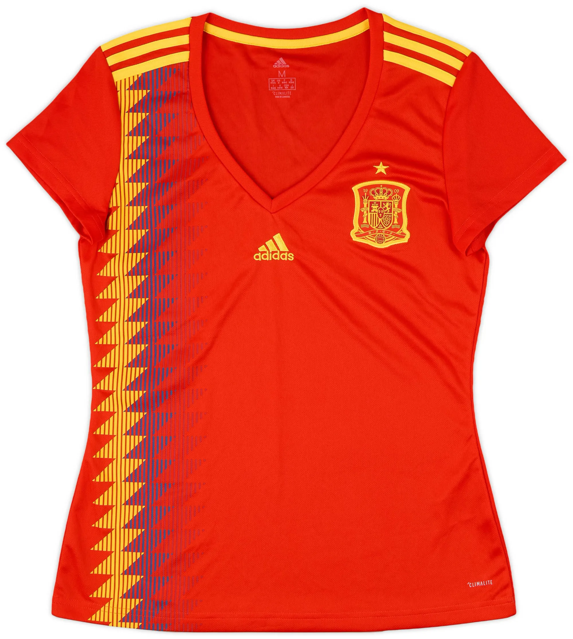 adidas Spain Womens SS Home Shirt 2018