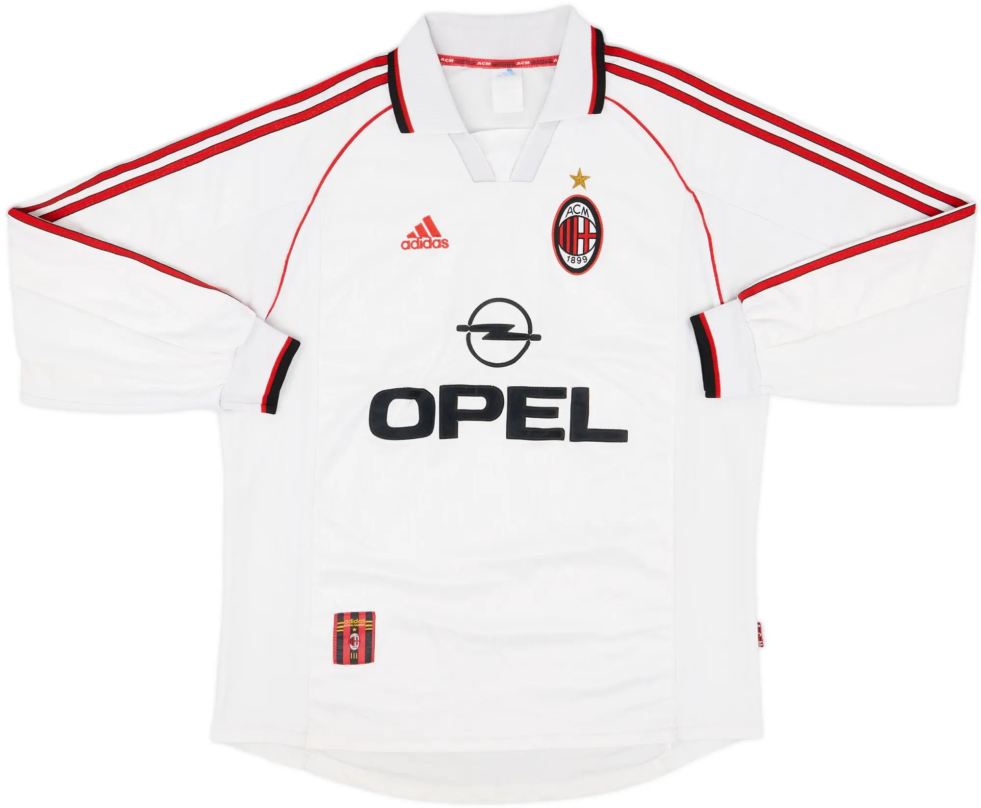 1998-99 AC Milan Away L/S Shirt - 7/10 - (L)