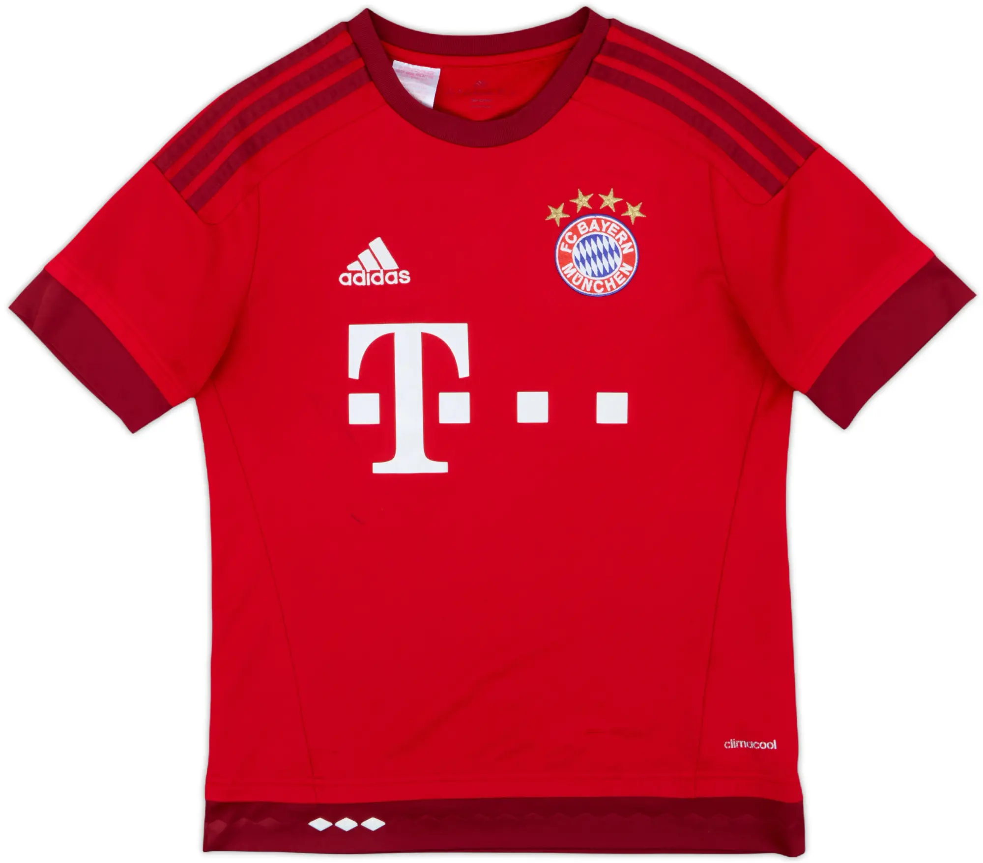 adidas Bayern Munich Boys SS Home Shirt 2015/16