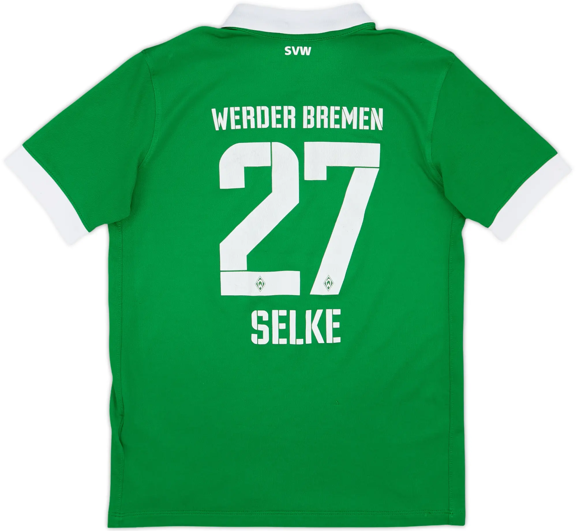 2014-15 Werder Bremen Home Shirt Selke #27 - 6/10 - (L.Boys)