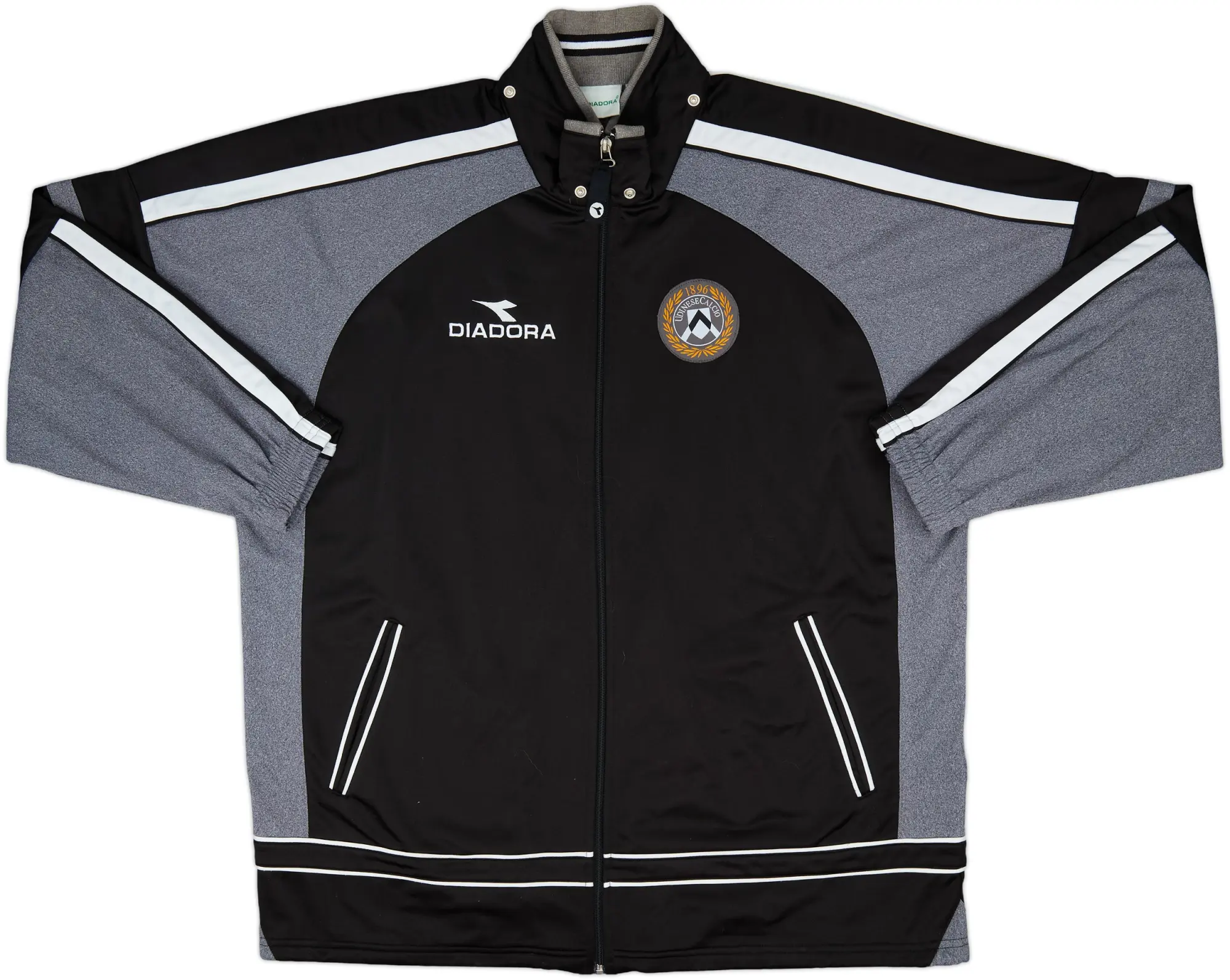 2000-01 Udinese Diadora Hooded Track Jacket - 8/10 - (L)