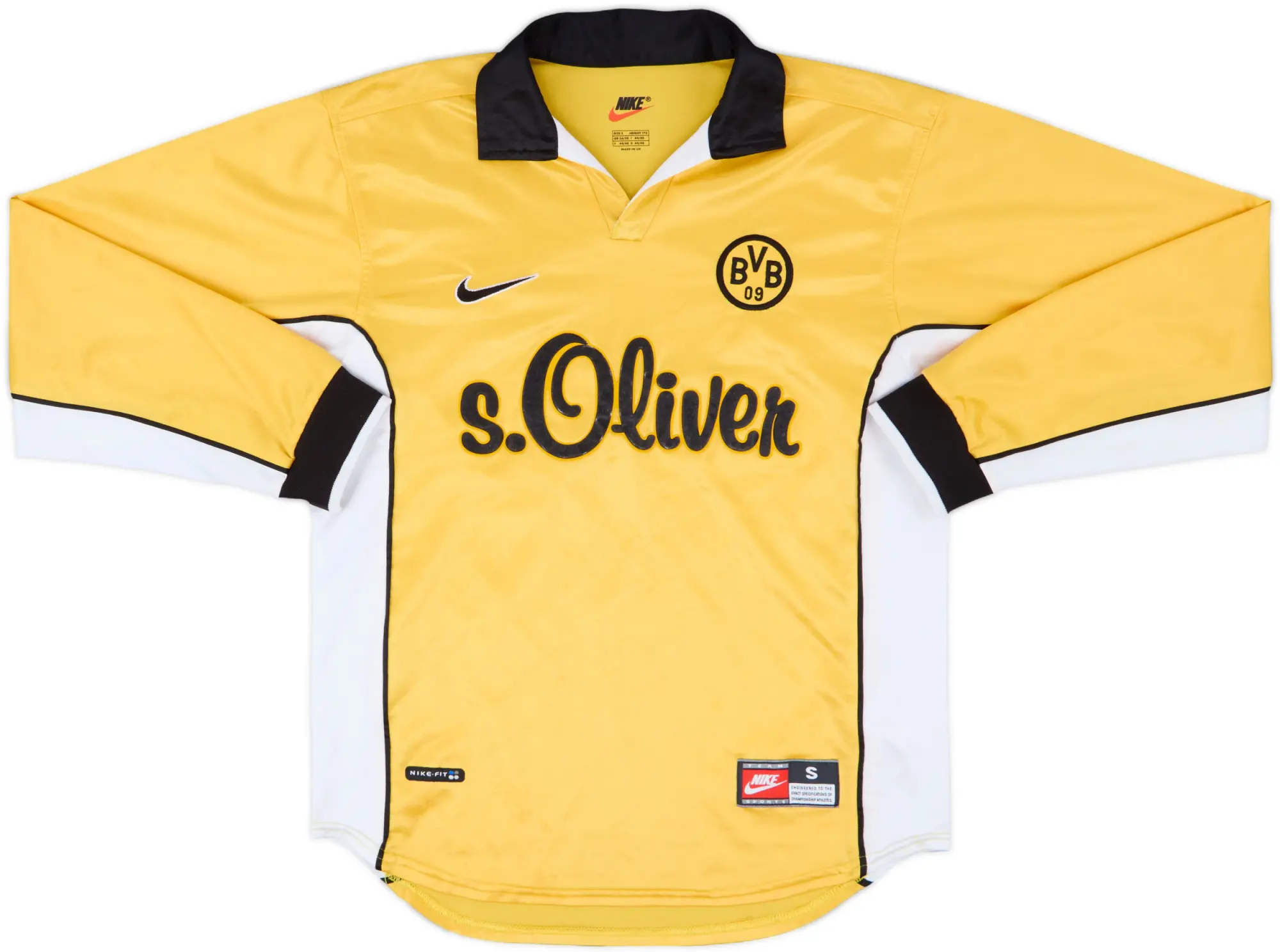 Nike Borussia Dortmund Mens LS Home Shirt 1998/00