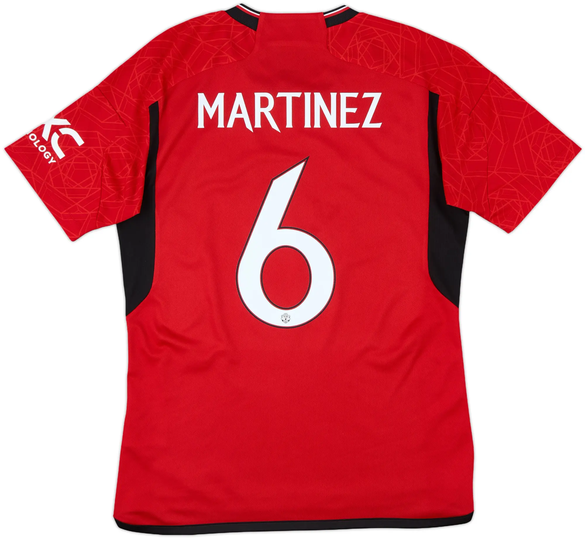 2023-24 Manchester United Home Shirt Martinez #6 - 9/10 - (M)