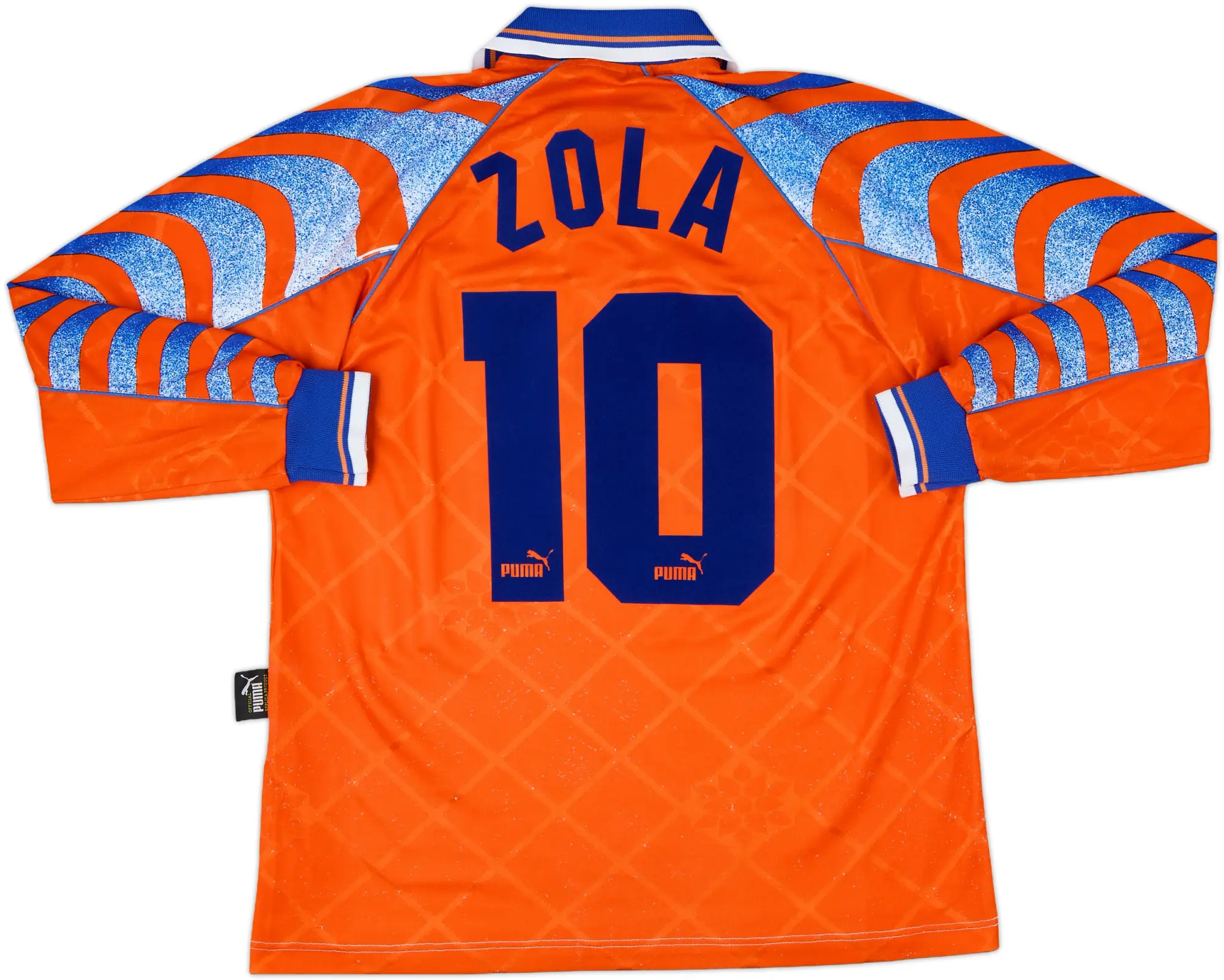 1995-96 Parma Fourth L/S Shirt Zola #10 - 6/10 - (M)