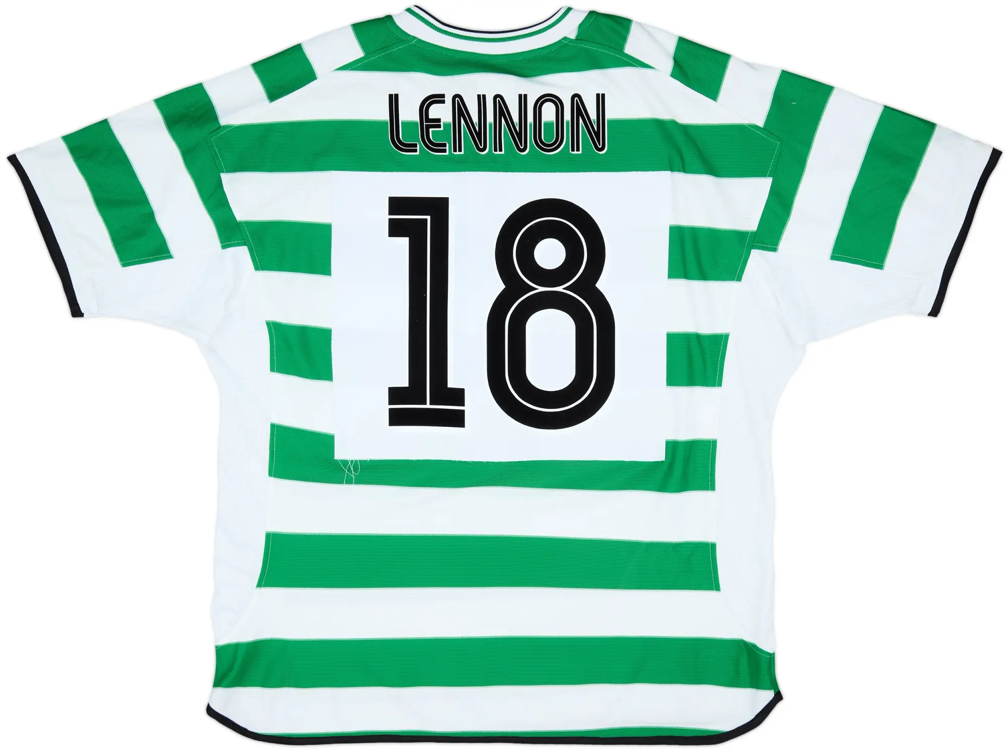 2001-03 Celtic Home Shirt Lennon #18 - 8/10 - (XL)