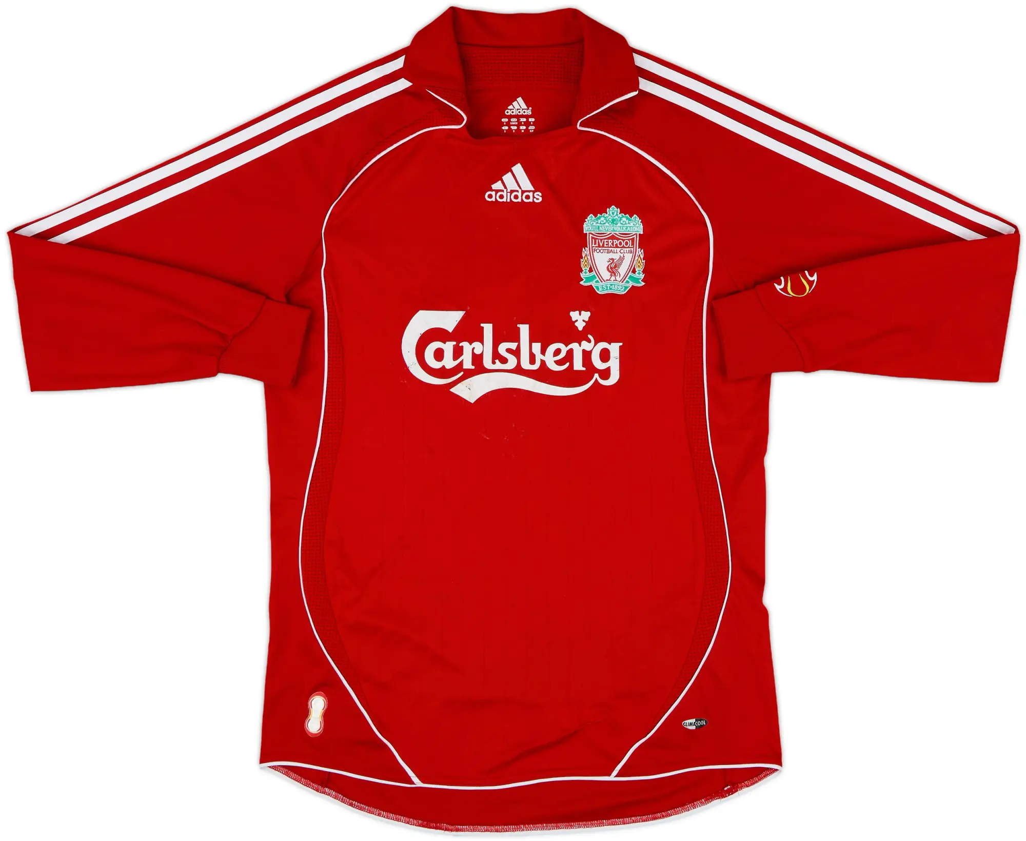 2006-08 Liverpool Home L/S Shirt - 5/10 - (S)