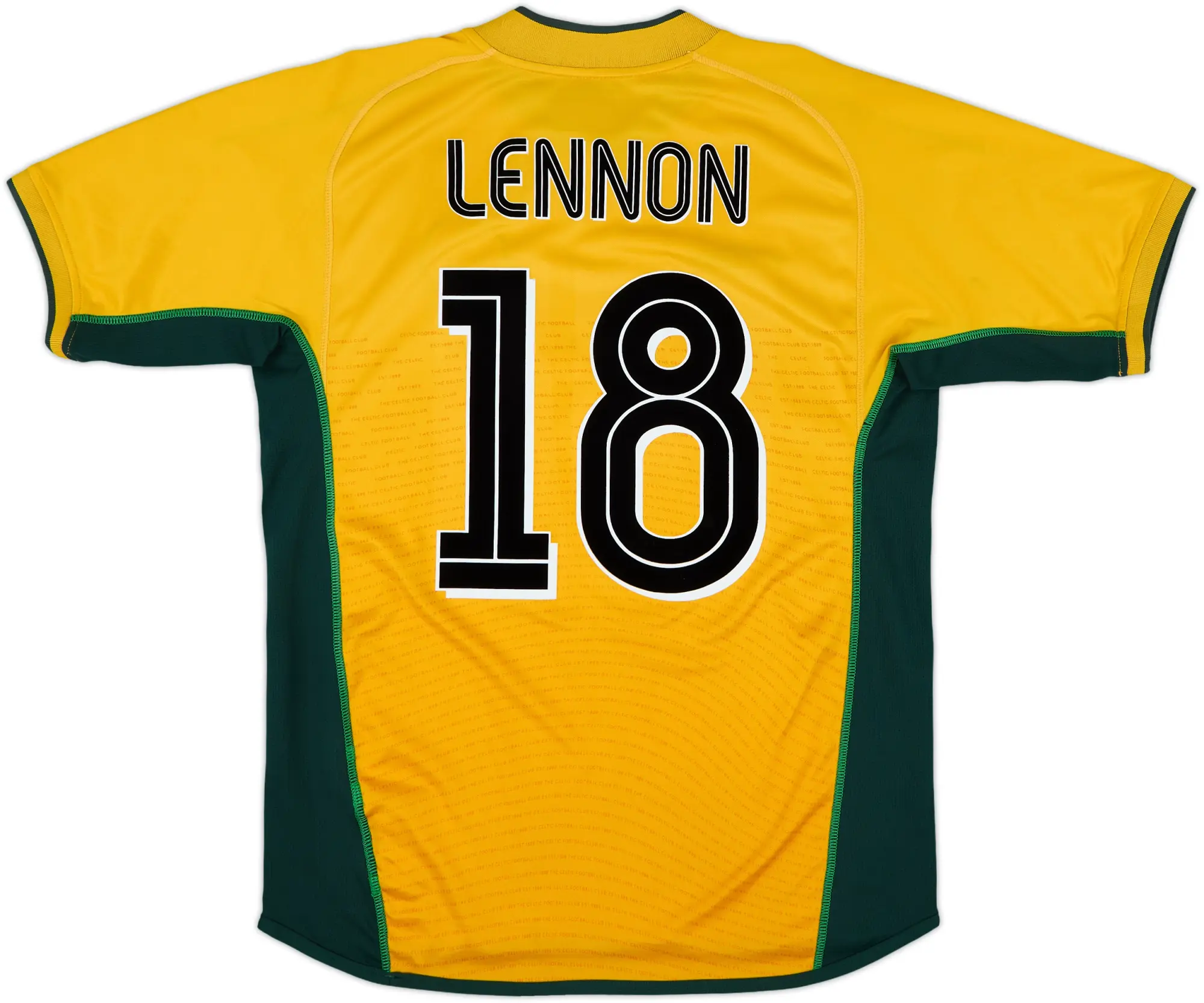 2002-03 Celtic Away Shirt Lennon #18 - 7/10 - (M)