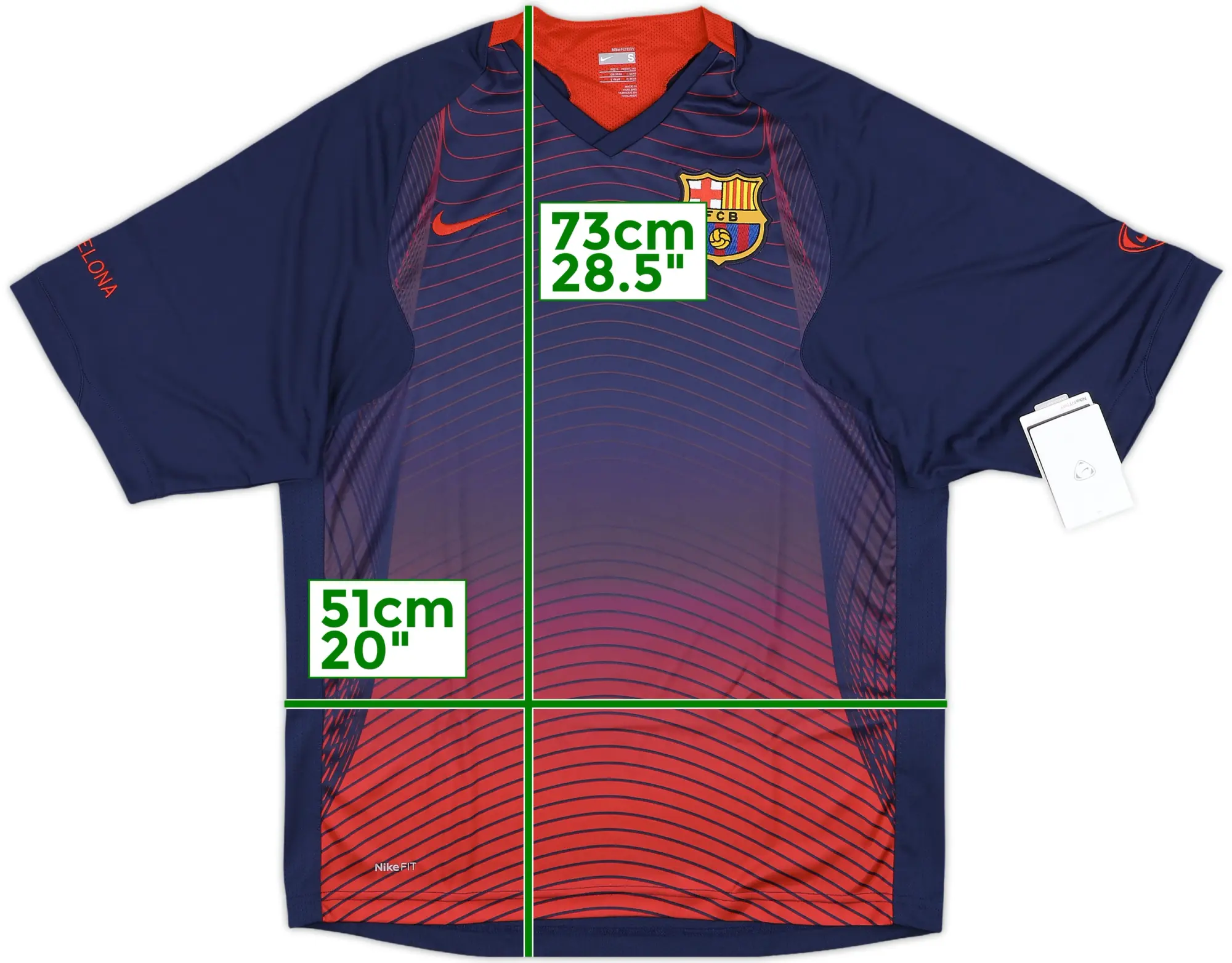 Nike Barcelona Mens SS Home Shirt 2007/08