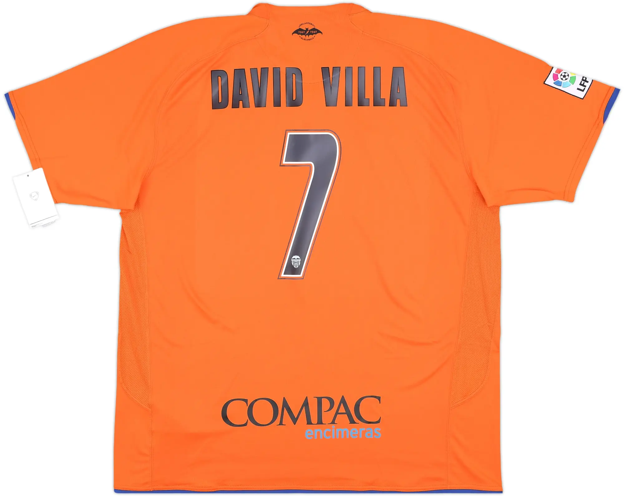 2007-08 Valencia Away Shirt David Villa #7 (XXL)
