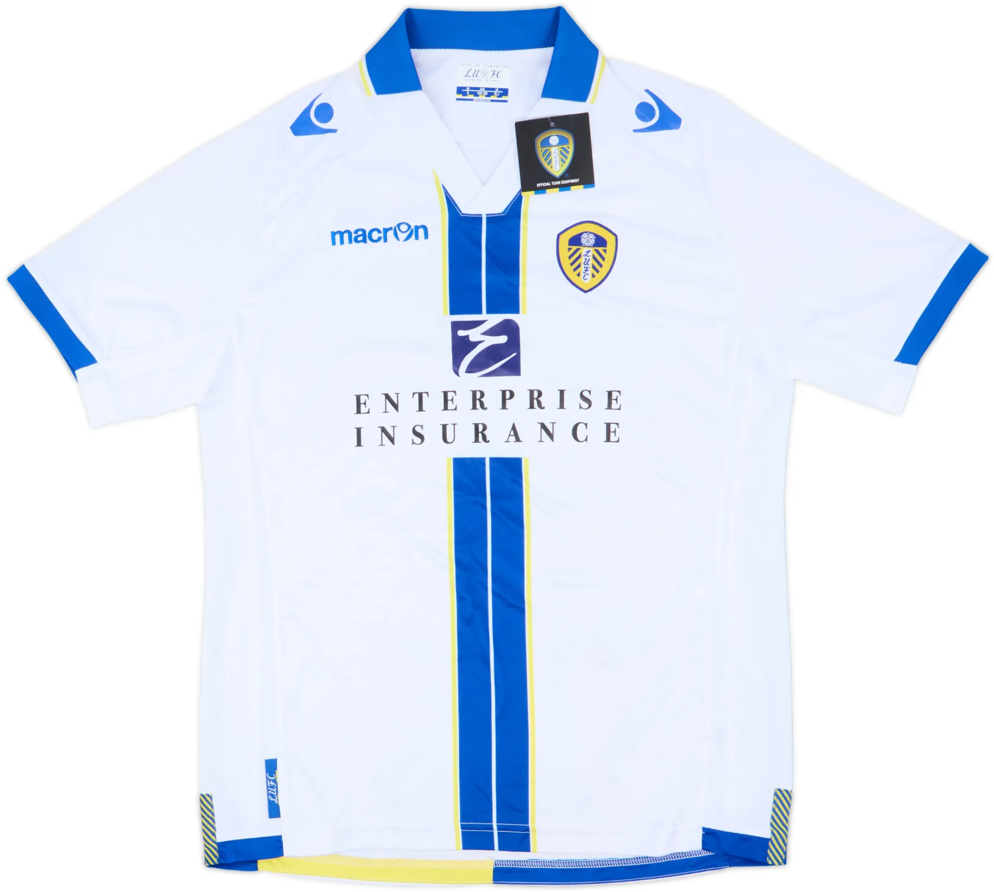 Macron Leeds United Boys SS Home Shirt 2013/14