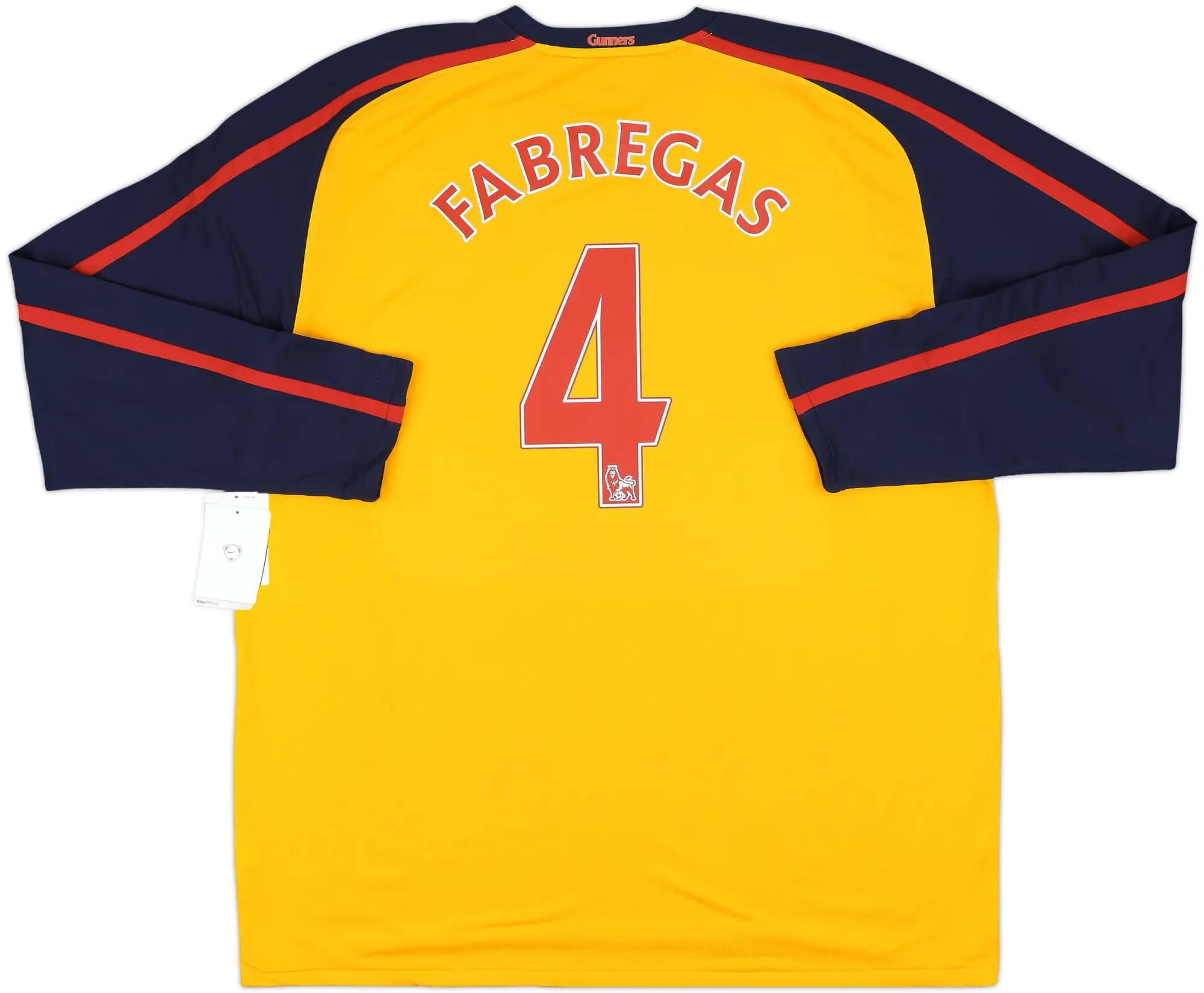 2008-09 Arsenal Away L/S Shirt Fabregas #4 (XXL)