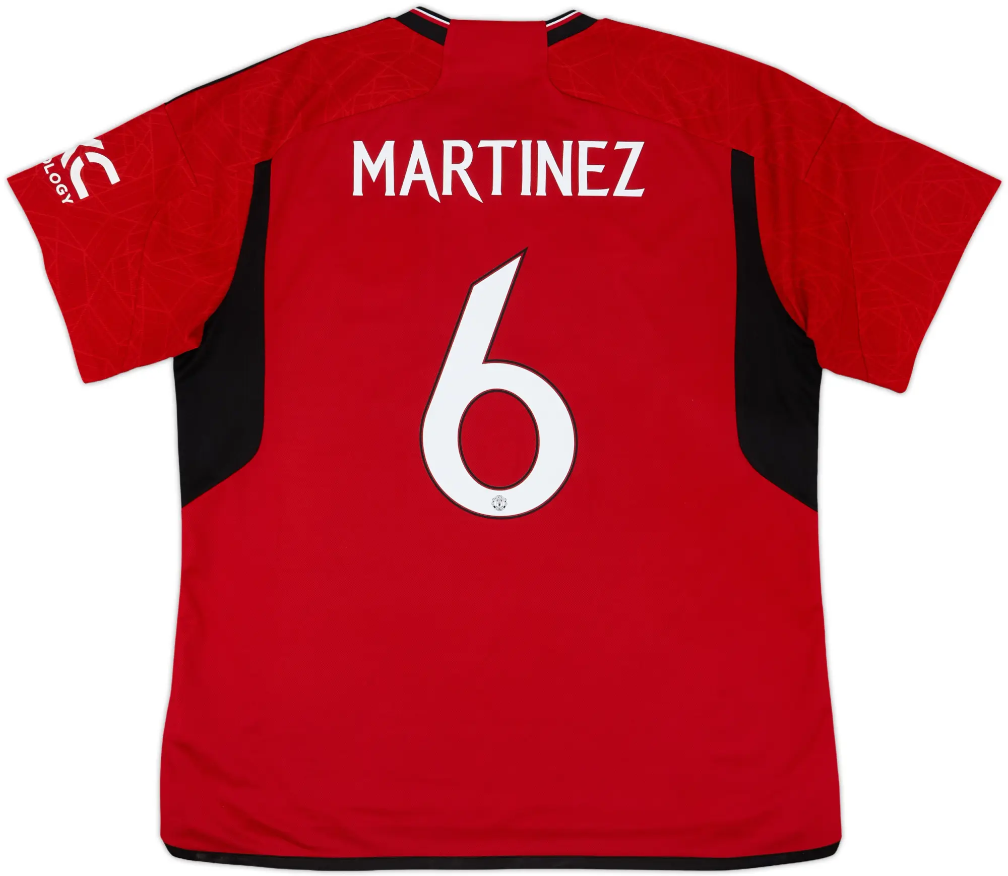 2023-24 Manchester United Home Shirt Martinez #6 - 9/10 - (XL)