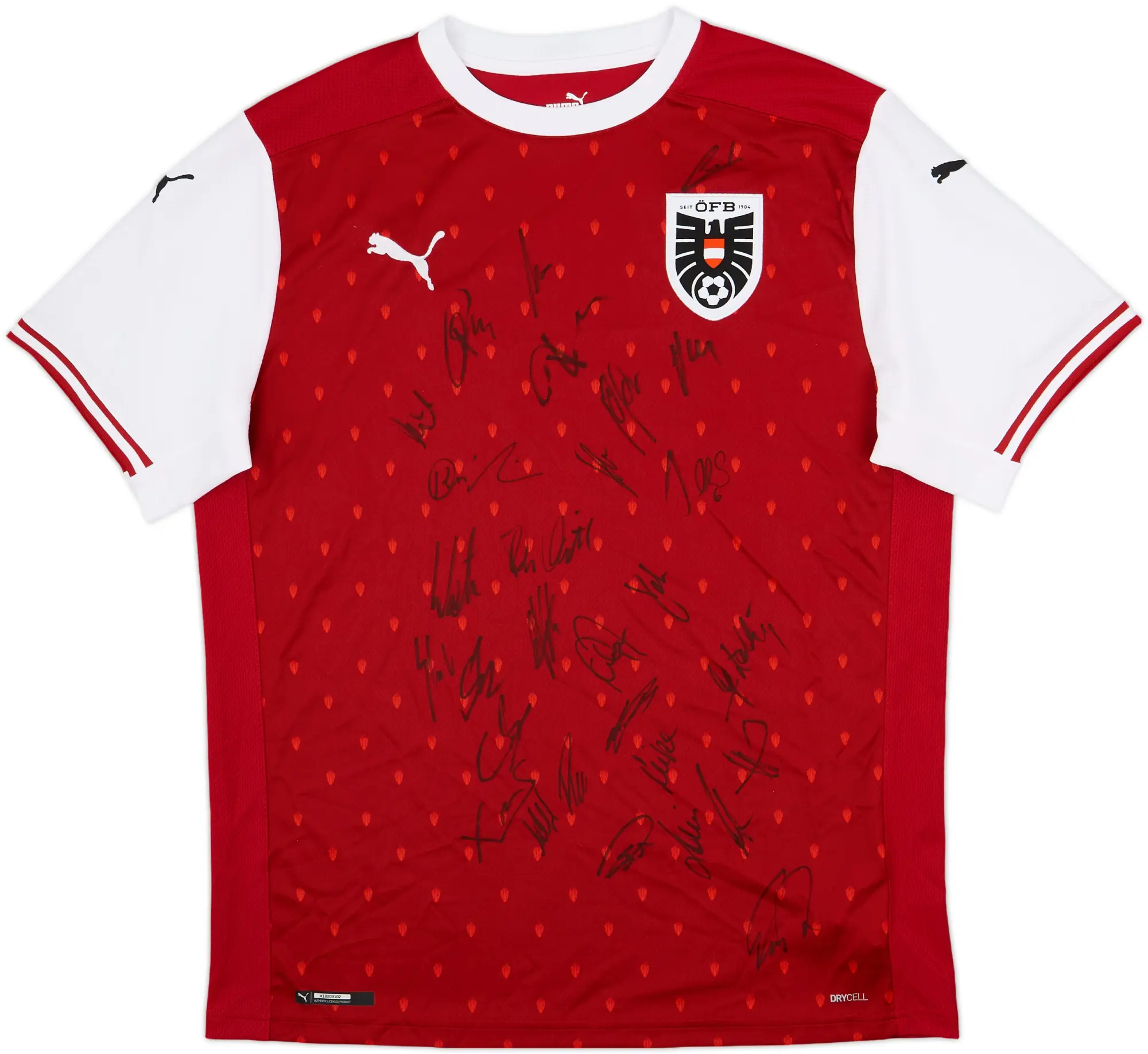2020-22 Austria Signed Home Shirt - 10/10 - (L)