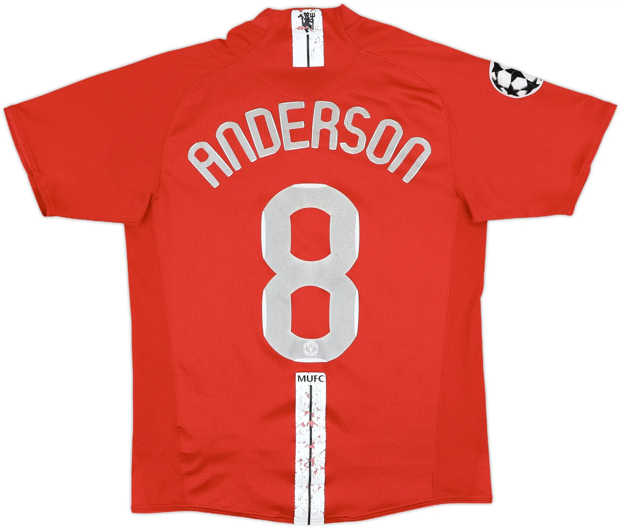 2007-09 Manchester United Home Shirt Anderson #8 - 5/10 - (S)