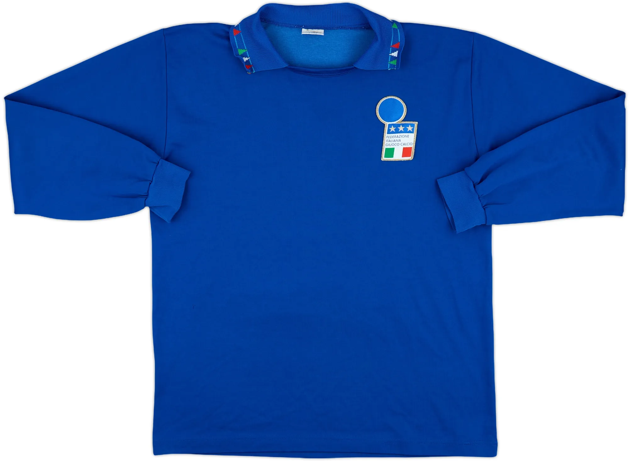 Diadora Italy Mens LS Player Issue Home Shirt 1991