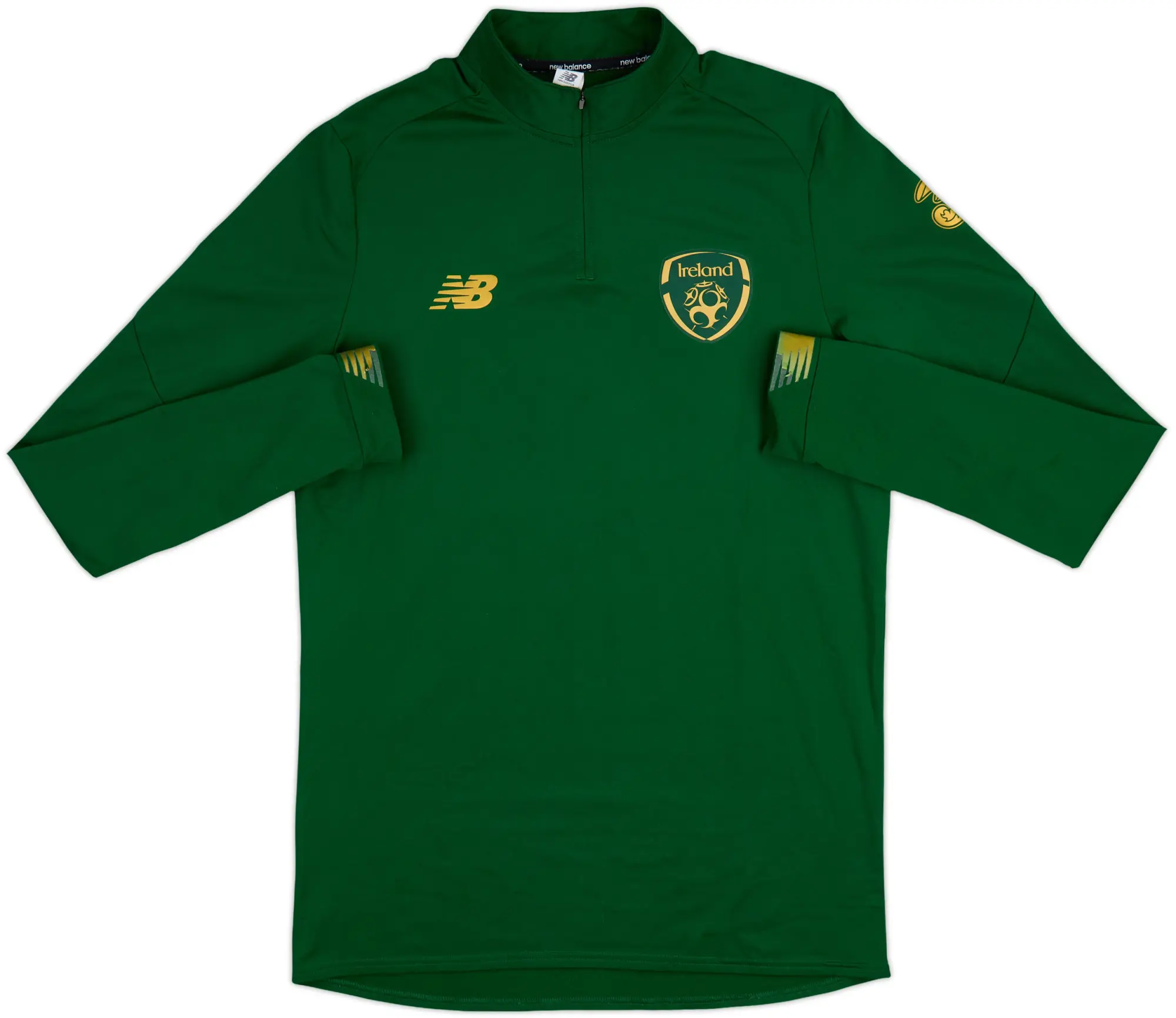 2017-18 Ireland New Balance 1/4 Zip Training Top - 8/10 - (L)
