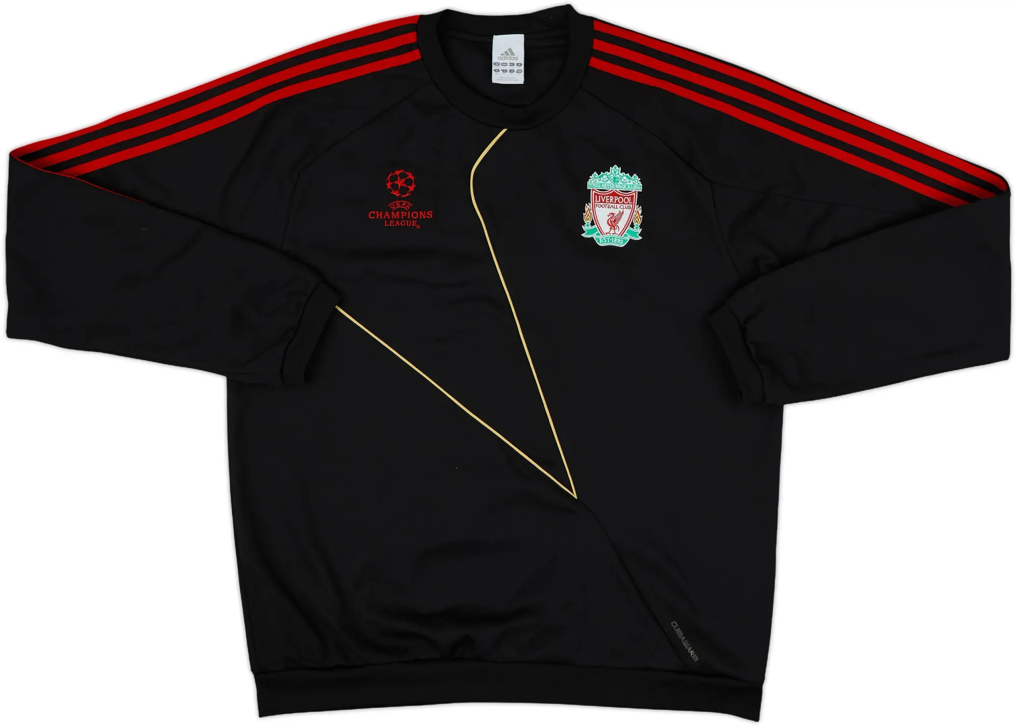 2009-10 Liverpool adidas CL Sweat Top - 8/10 - (L/XL)