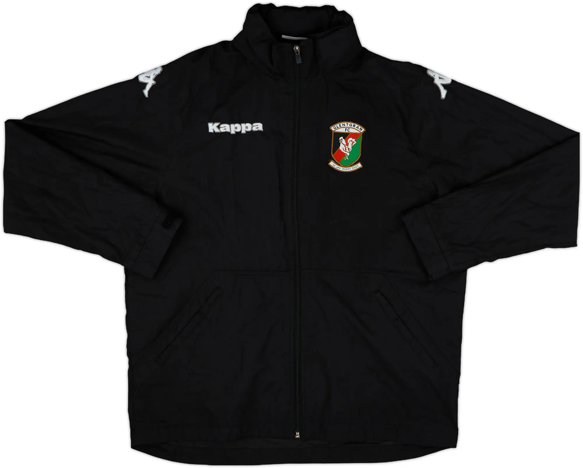 2015-16 Glentoran Kapppa Hooded Rain Jacket - 8/10 - (M)