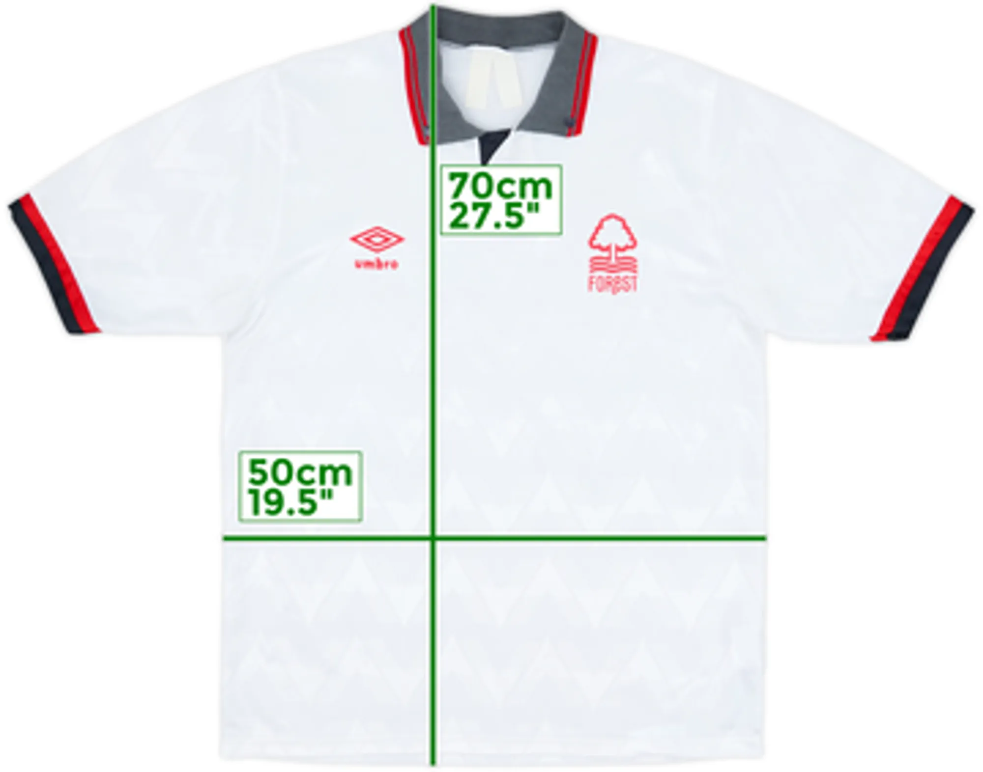 Umbro Nottingham Forest Mens SS Away Shirt 1989/91