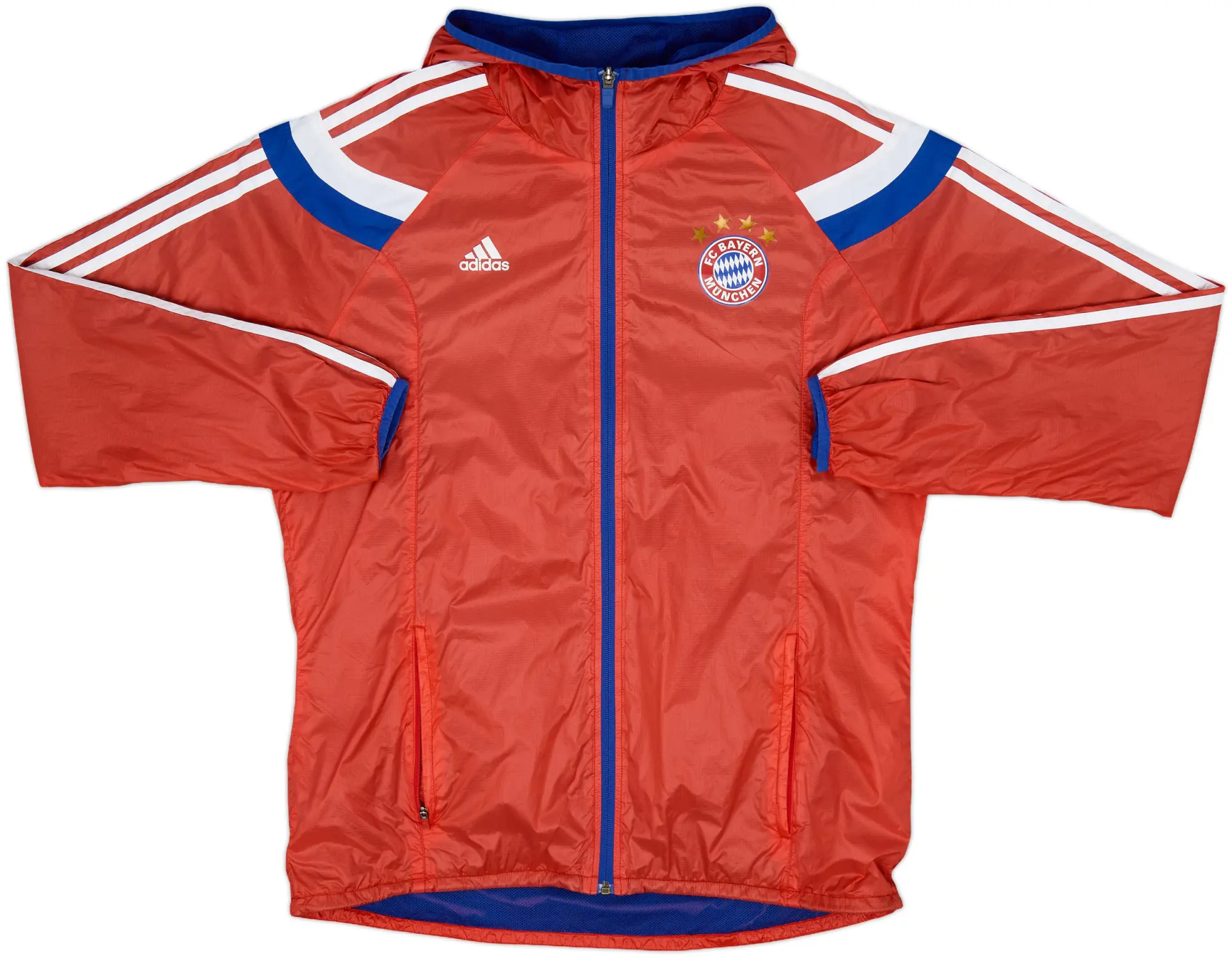 2013-14 Bayern Munich adidas Hooded Rain Jacket - 6/10 - (L)