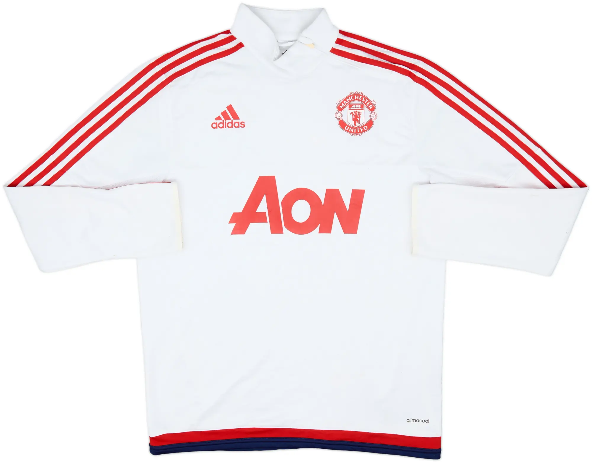 2015-16 Manchester United adidas 1/4 Zip Drill Top - 7/10 - (XL)