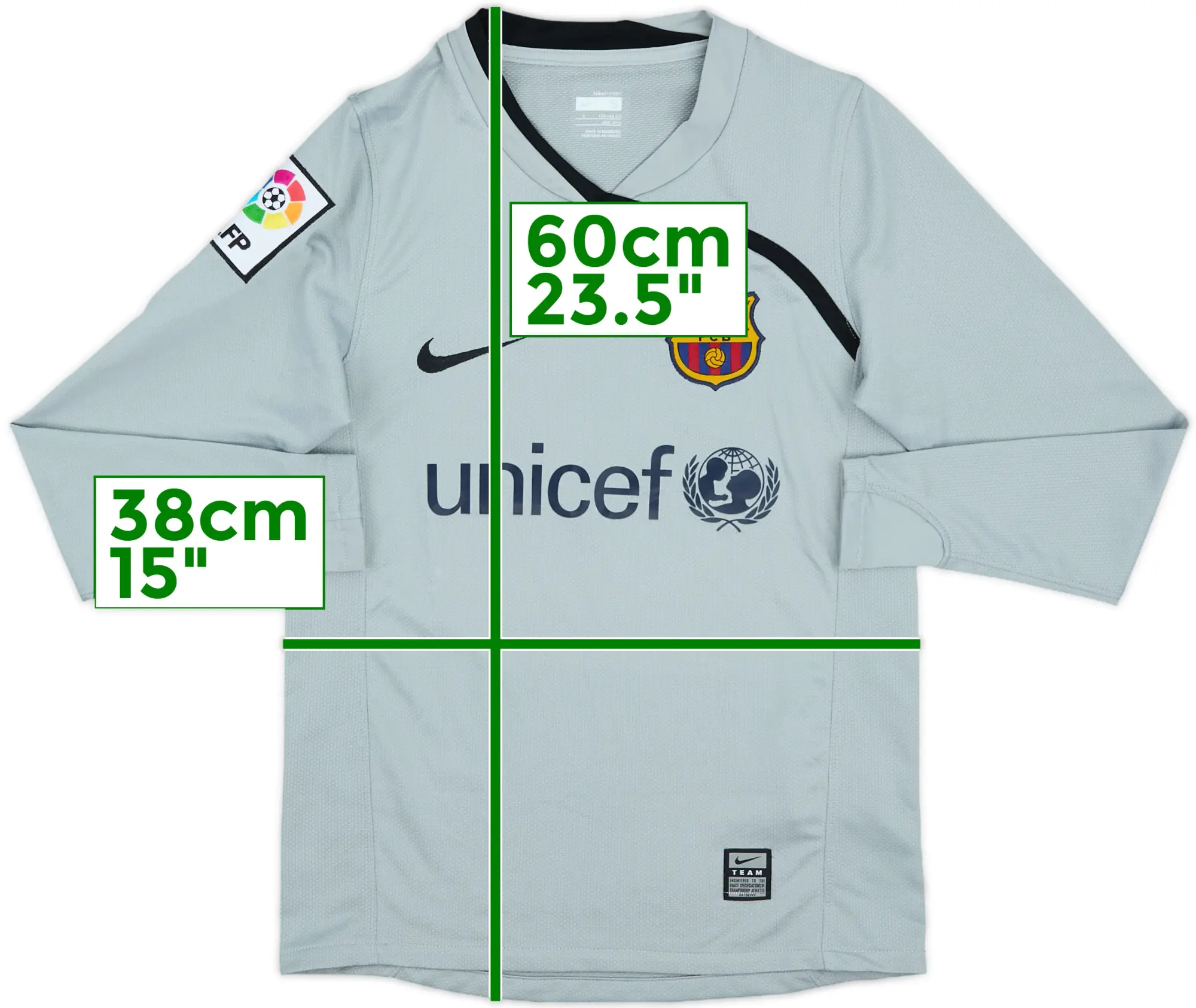 Nike Barcelona Boys LS Goalkeeper Home Shirt 2008/09