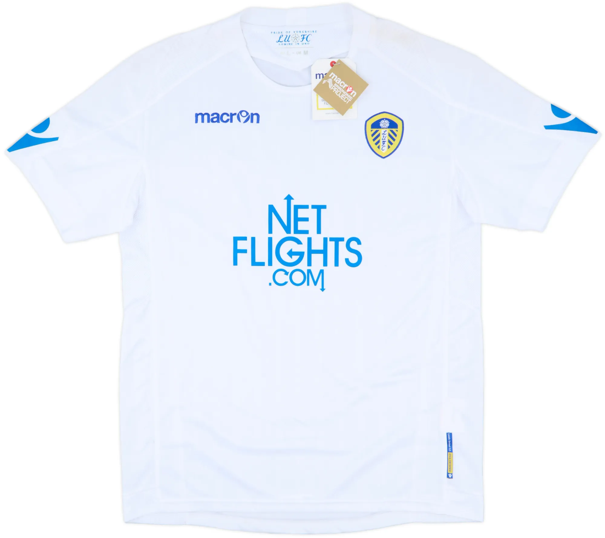 Macron Leeds United Mens SS Home Shirt 2010/11