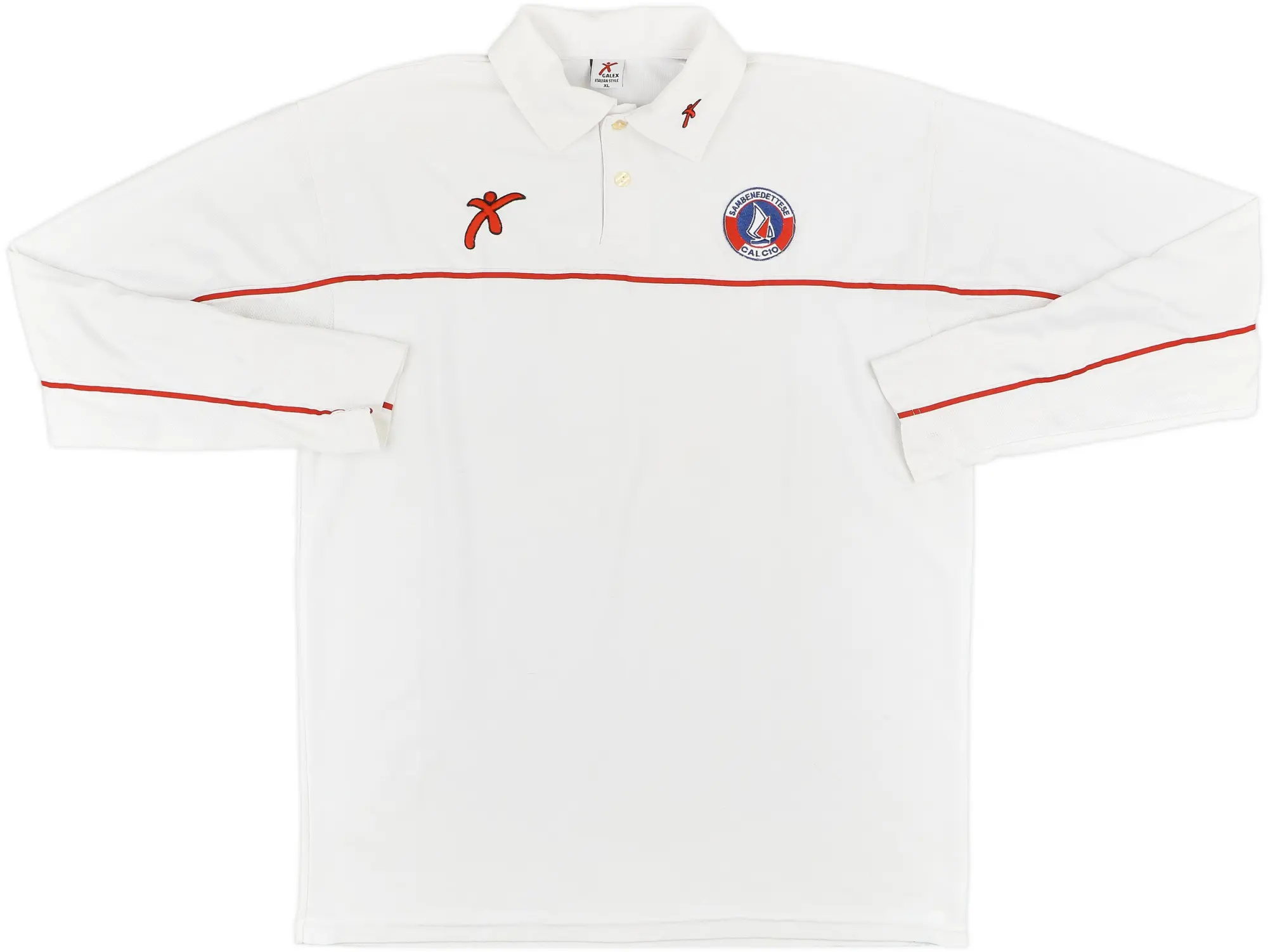 2000s Sambenedettese Galex Polo L/S Shirt - 9/10 - (XL)