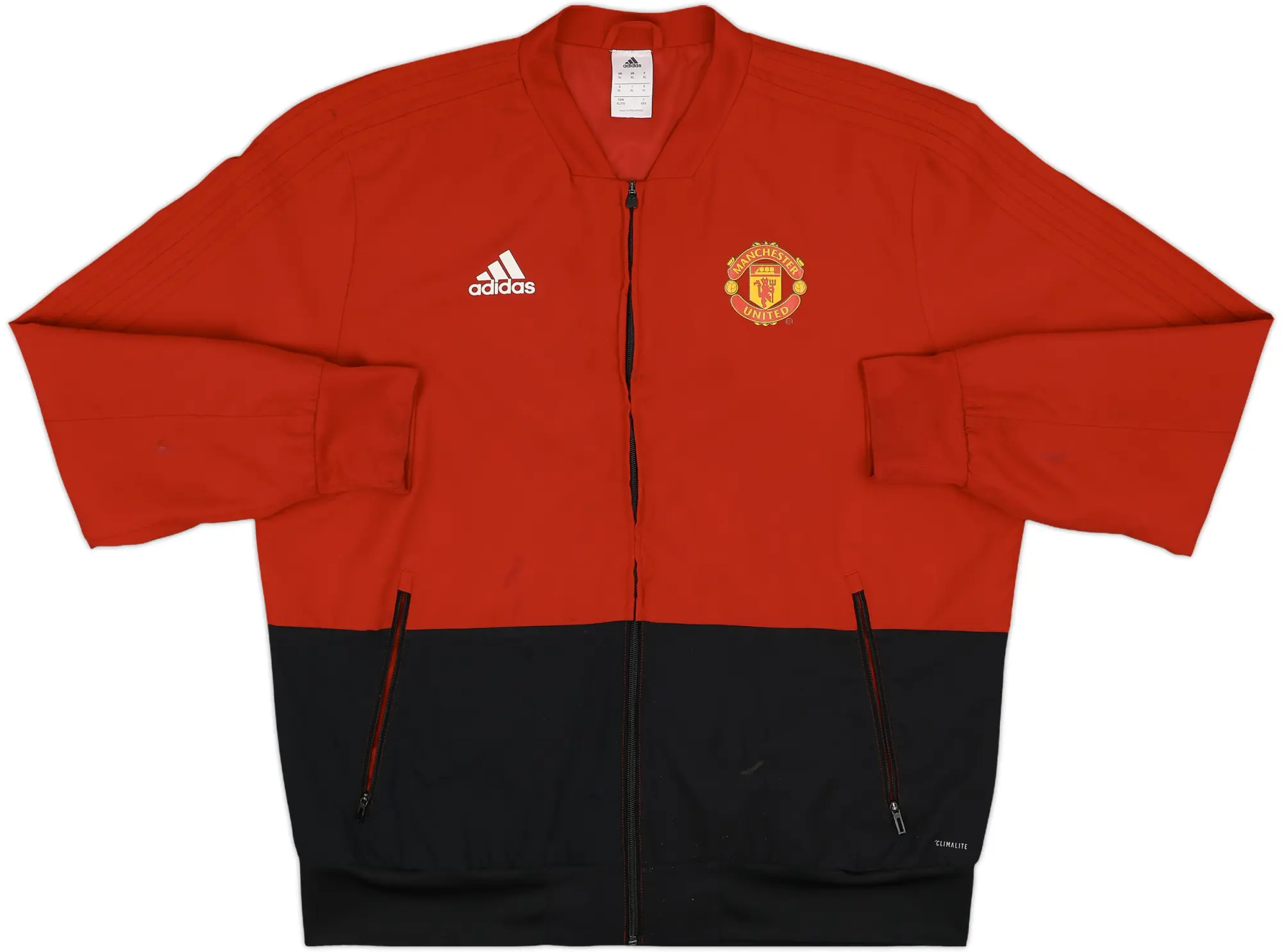 2018-19 Manchester United adidas Track Jacket - 7/10 - (XL)