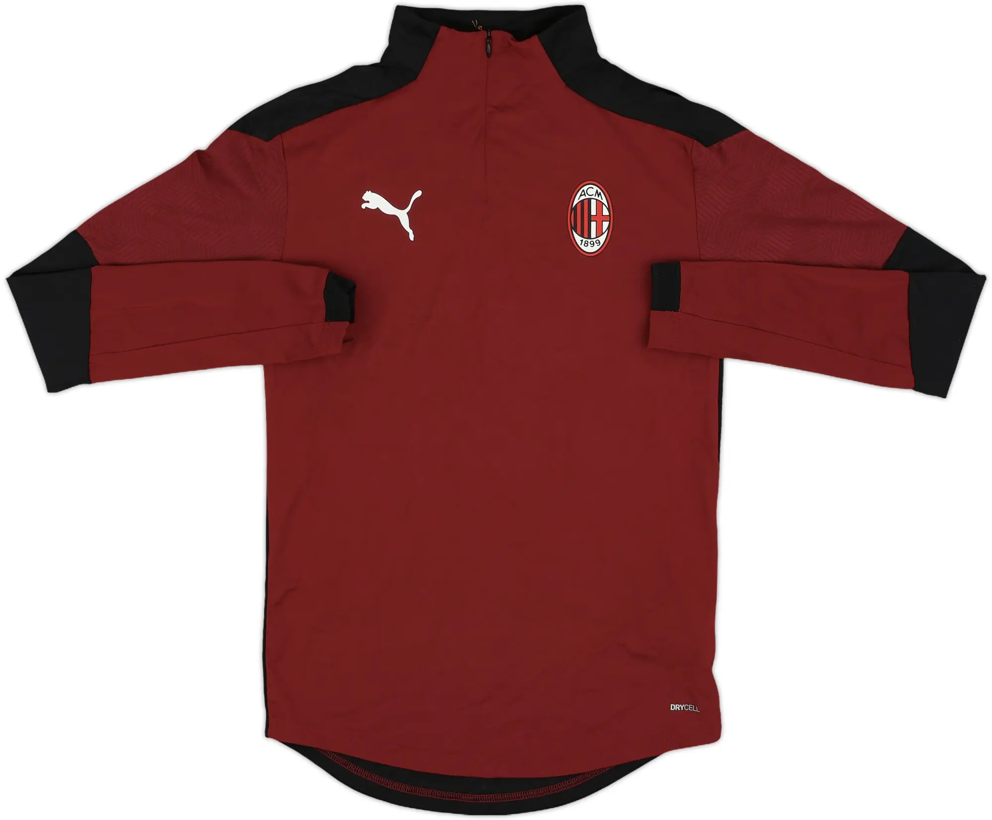 2019-20 AC Milan Puma 1/4 Zip Drill Top - 8/10 - (XS)