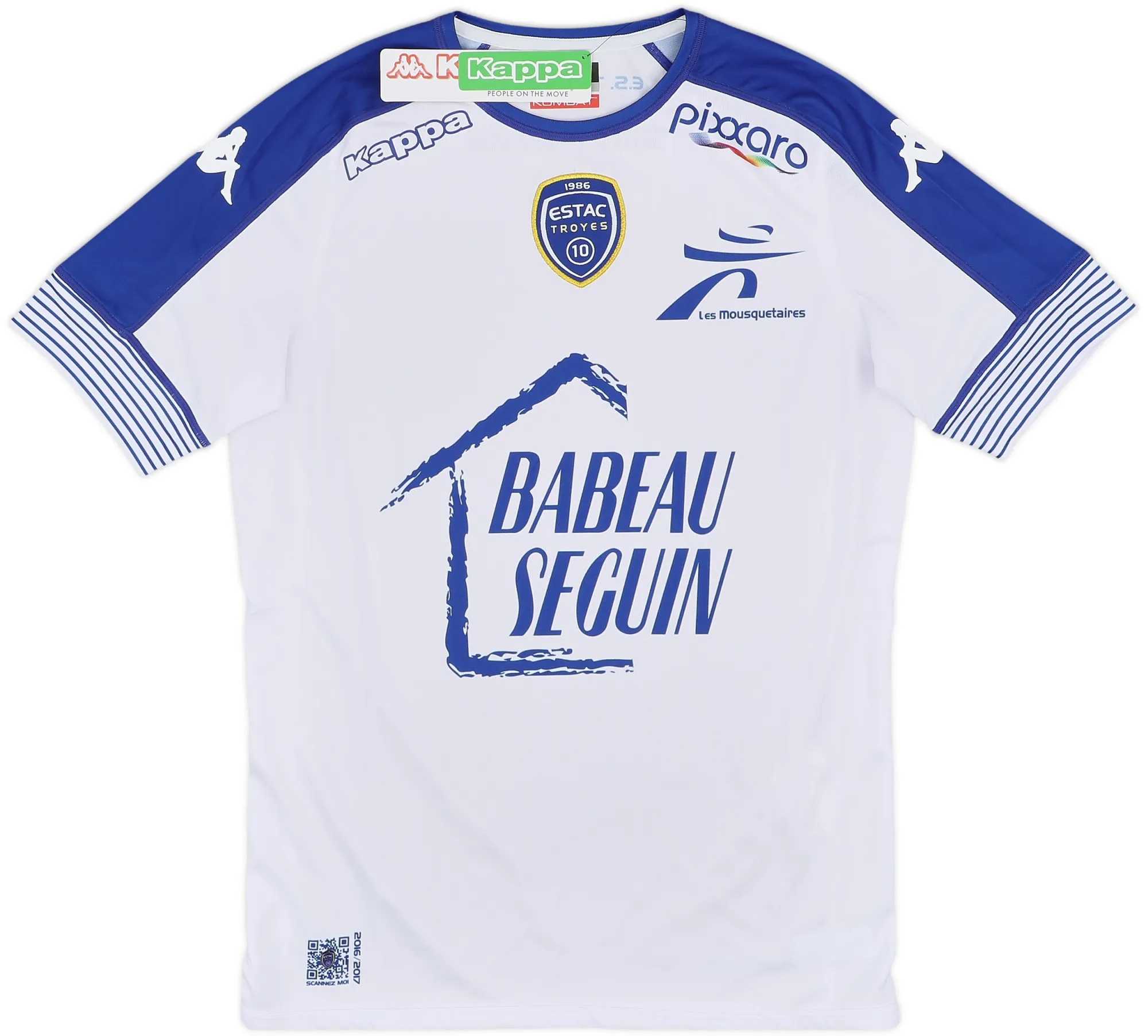 Kappa Troyes Mens SS Away Shirt 2016/17