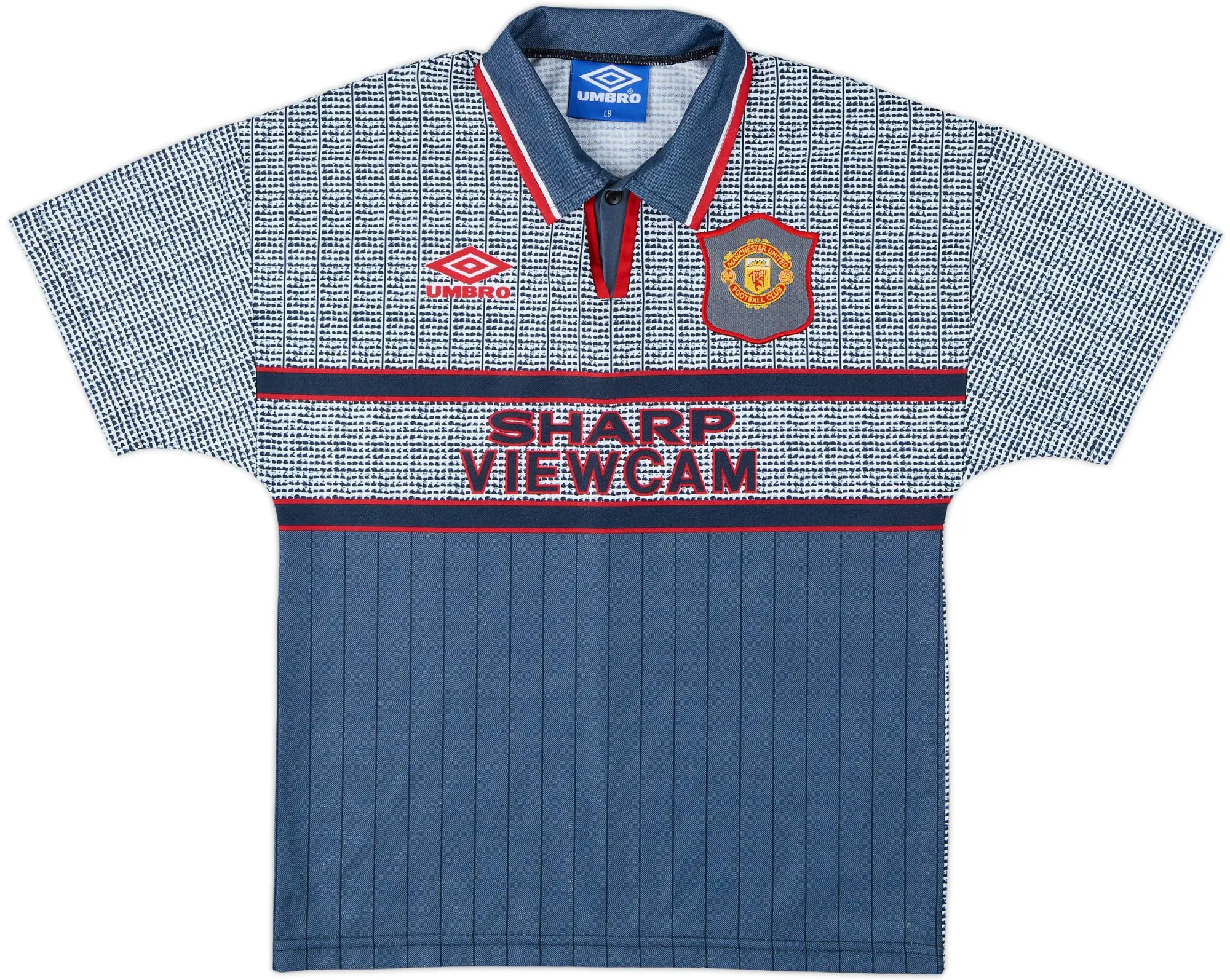 1995-96 Manchester United Away Shirt - 10/10 - (L.Boys)