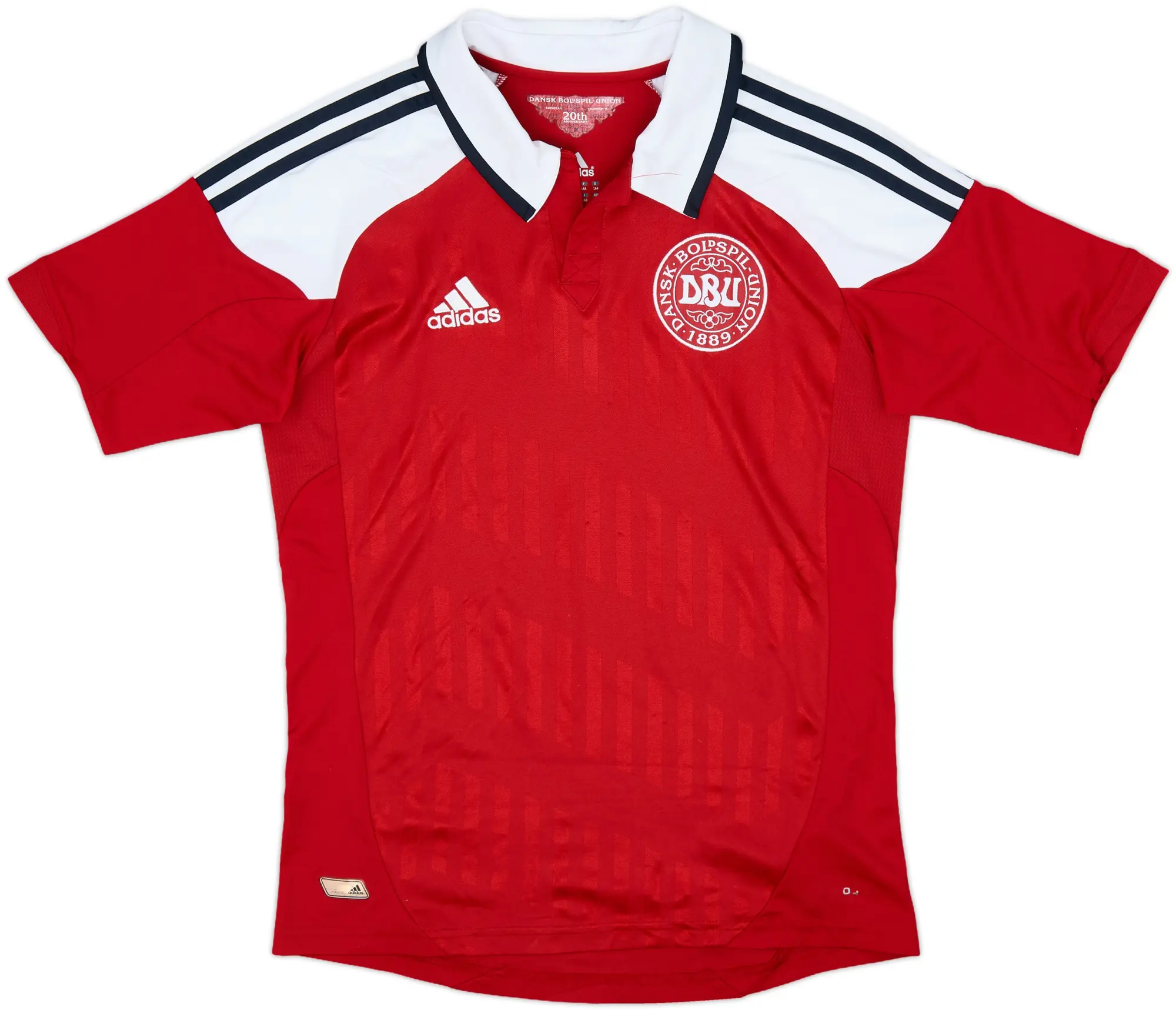 adidas Denmark Boys SS Home Shirt 2012