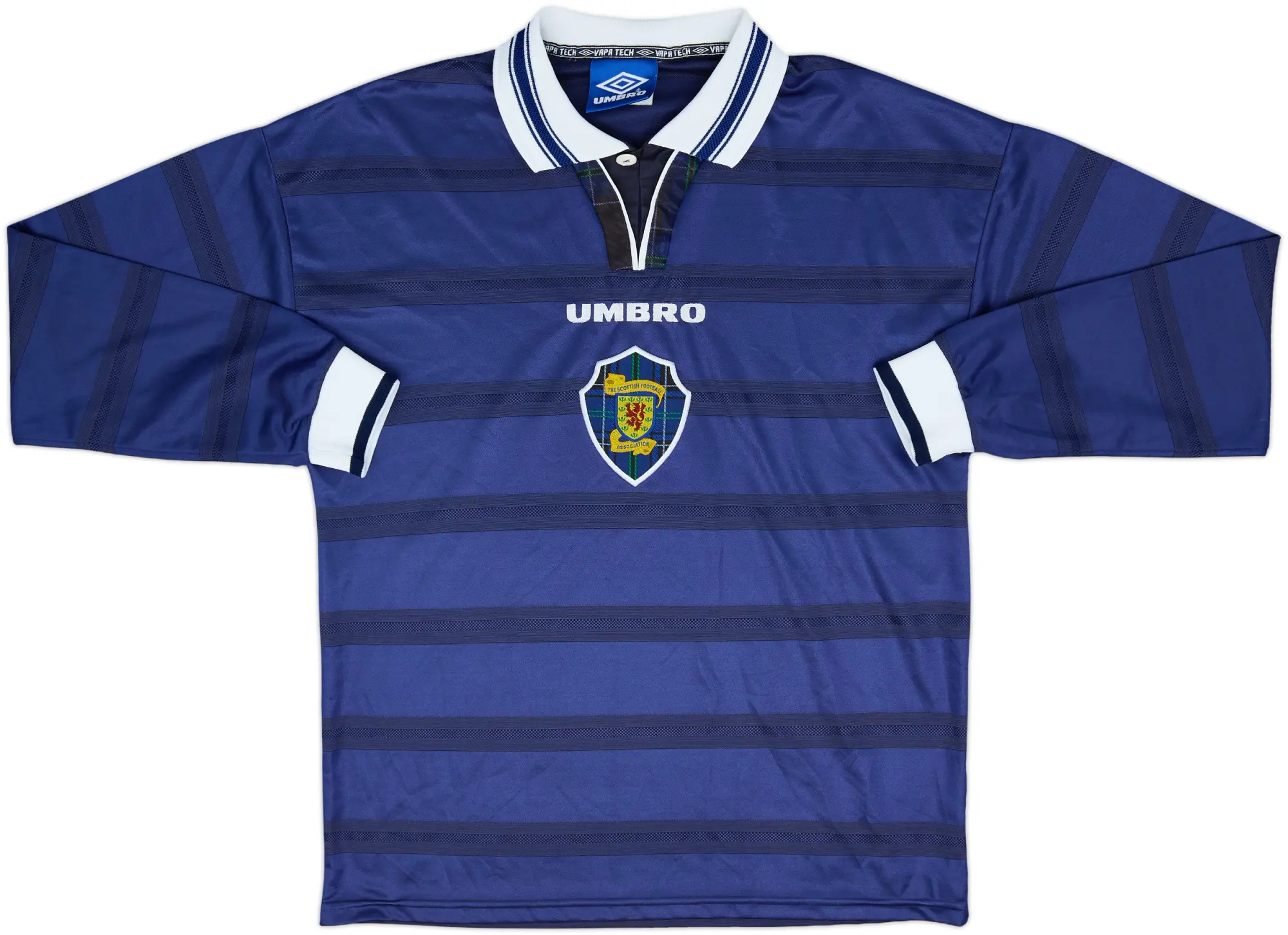 1998-00 Scotland Player Issue Home L/S Shirt - 8/10 - (M)
