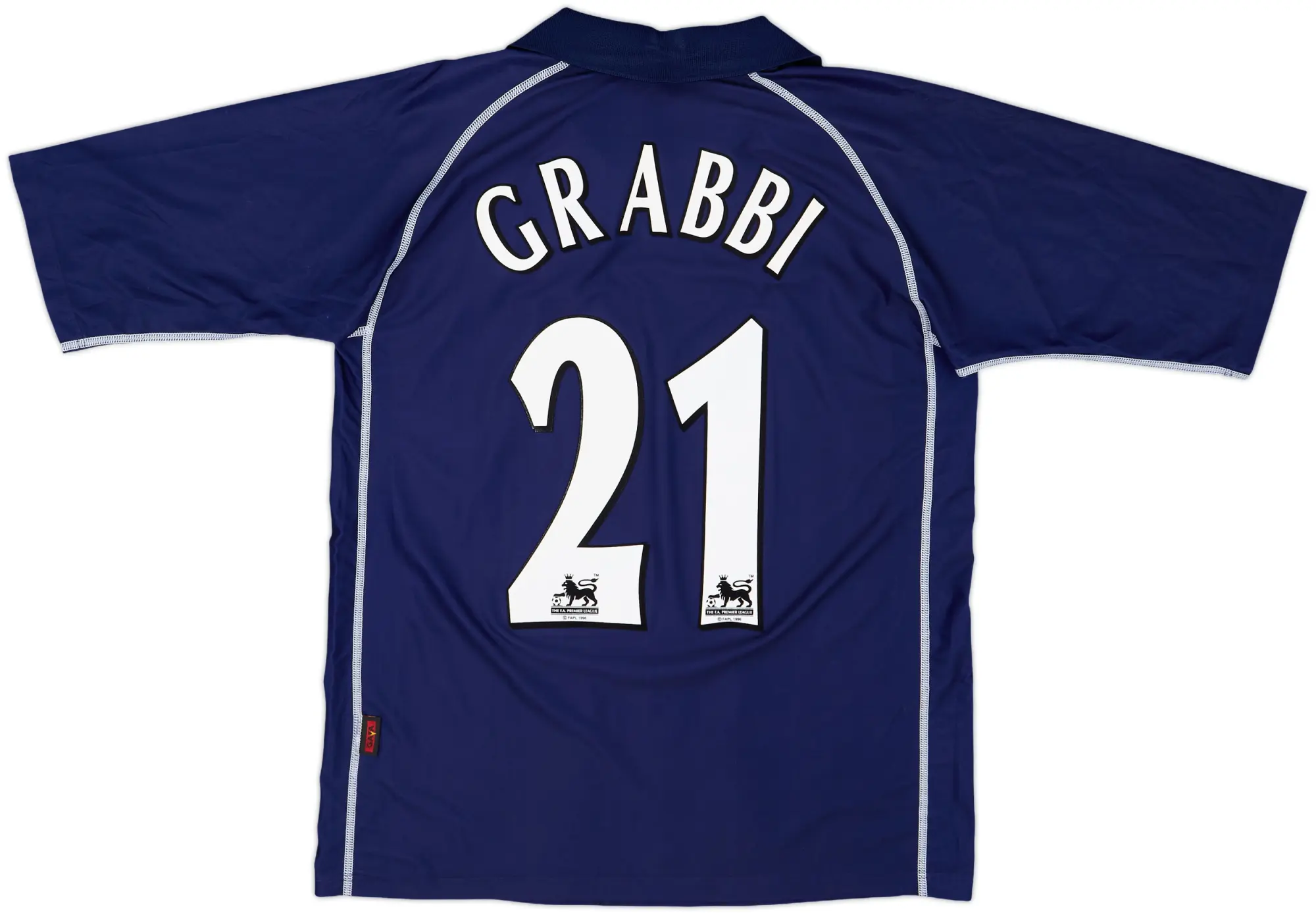 2001-02 Blackburn Away Shirt Grabbi #21 - 8/10 - (M)
